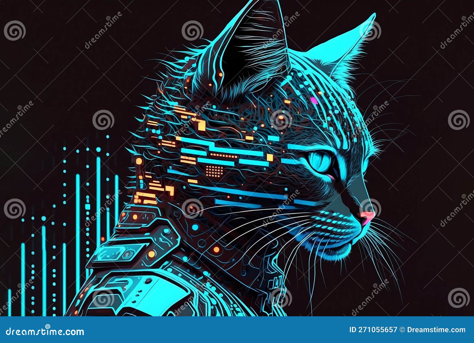 4K Wallpaper for PC: AI Cyberpunk Illustration
