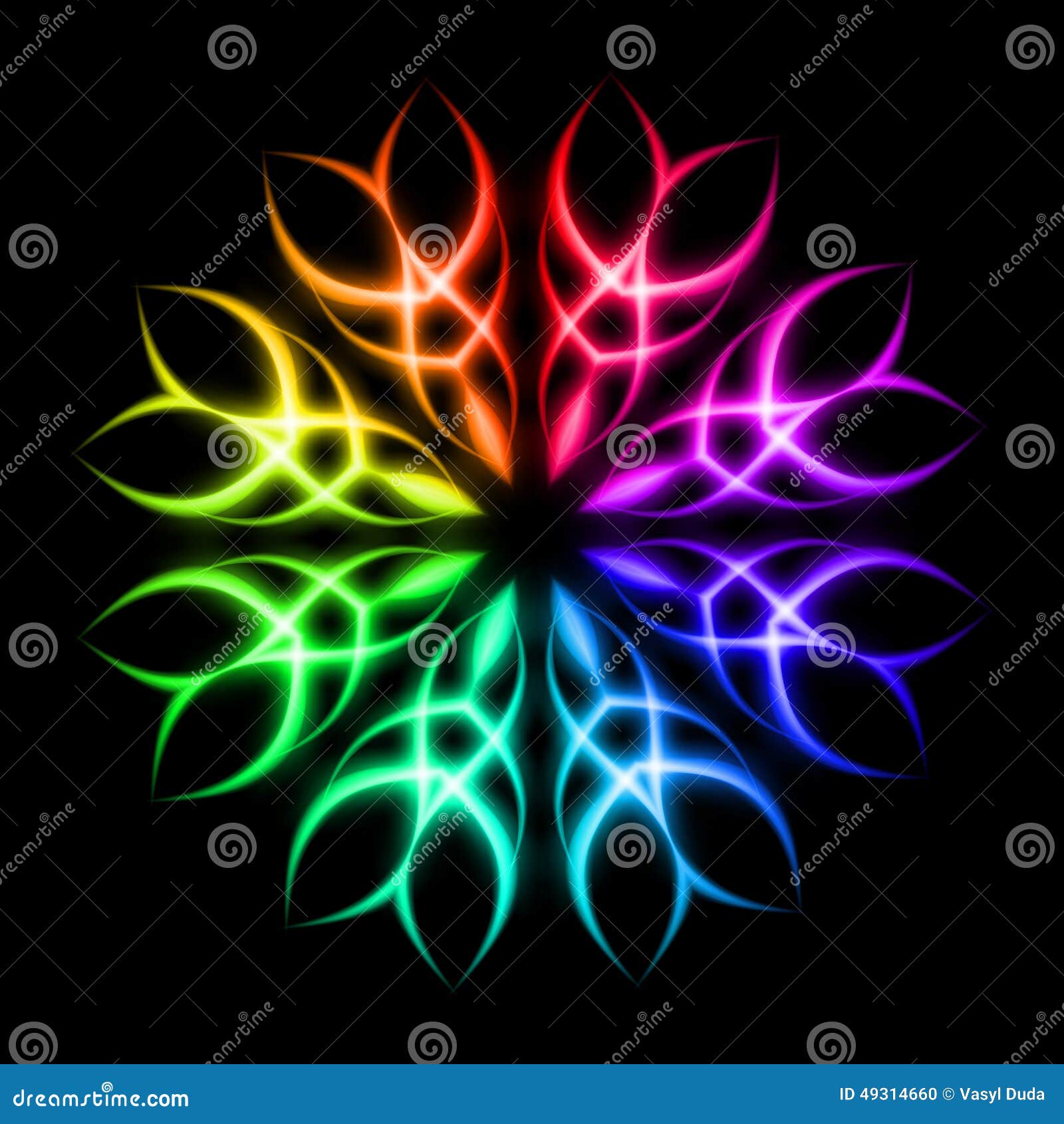 color of neon element color of neon element