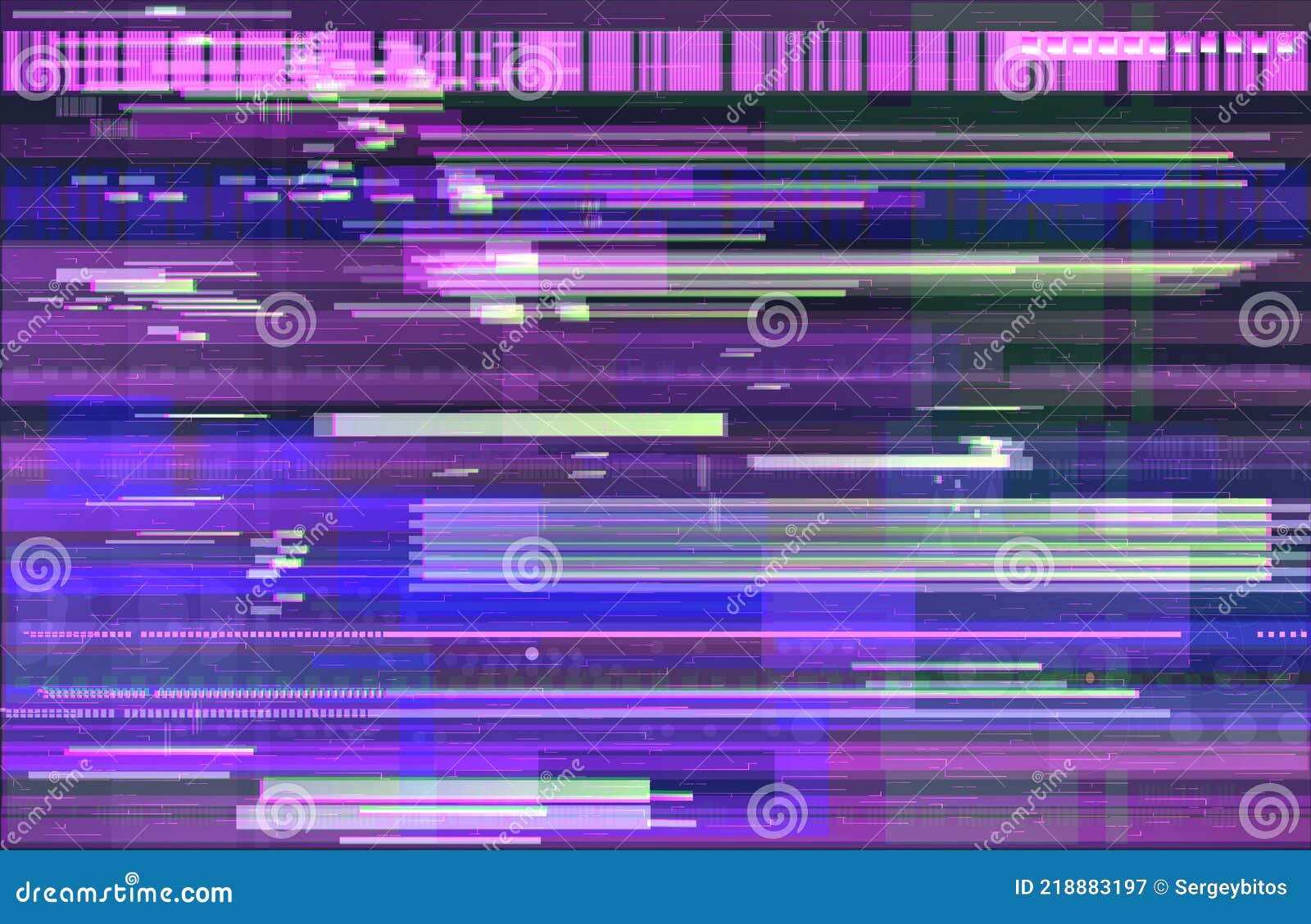 neon glitch banner in cyberpunk style.   with deep effect of interference, background, noise, glitch