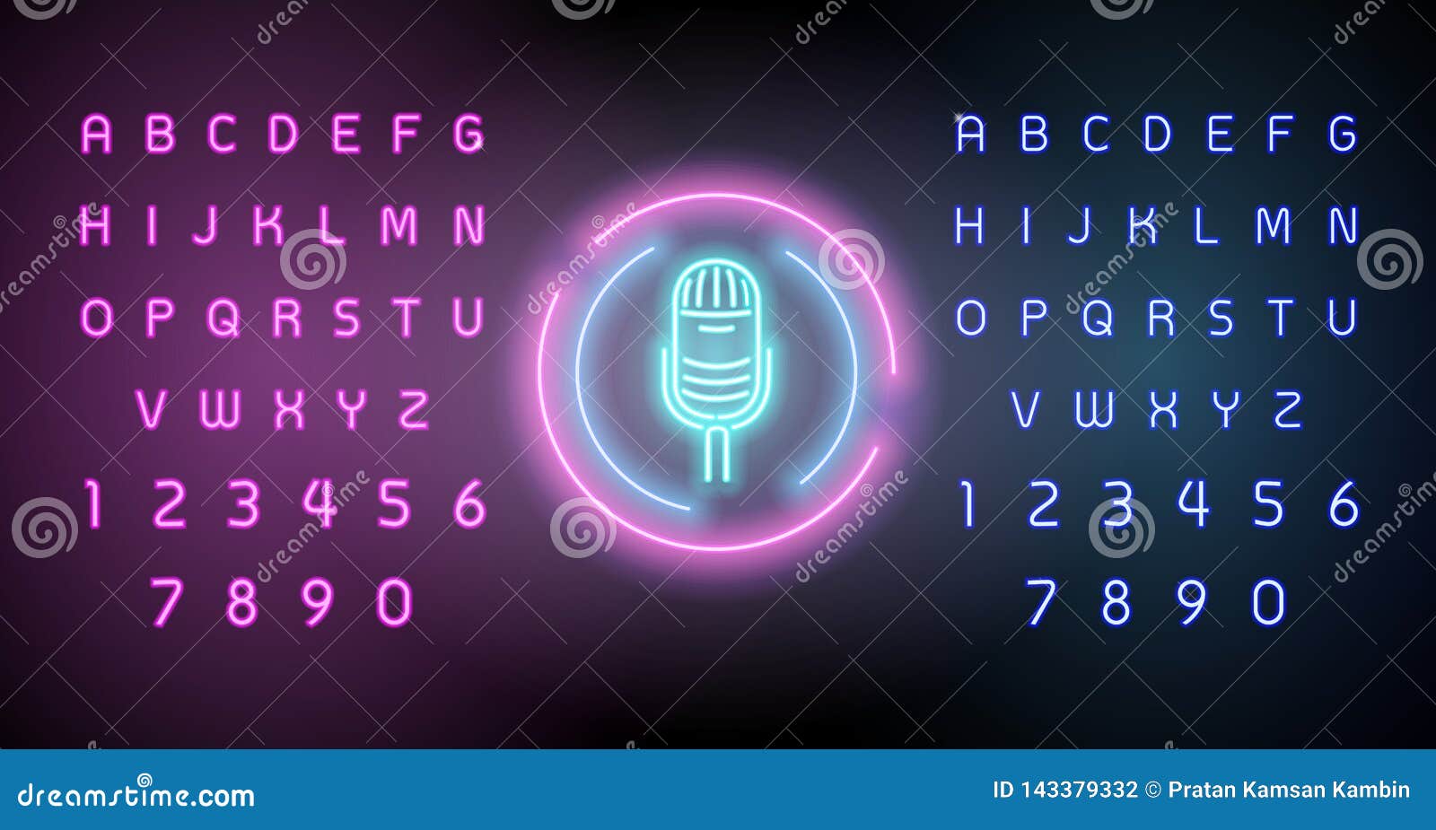 Neon Glowing Lines, Music Space Concept, Music Background Wallpaper Design.  Editing Text Neon Sign Stock Vector - Illustration of alphabet, decoration:  143379332