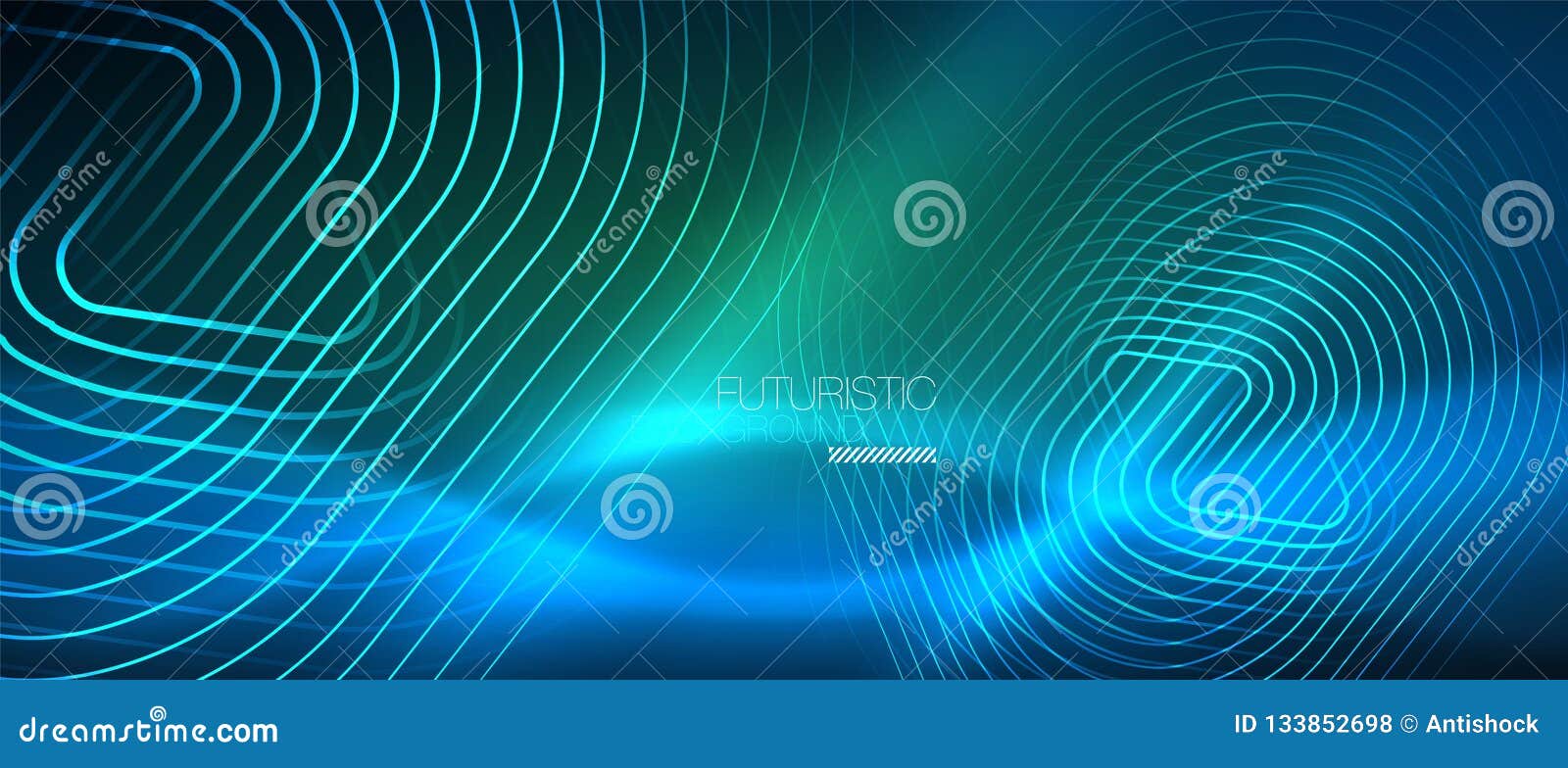 neon glowing techno lines, hi-tech futuristic abstract background template with geometric s