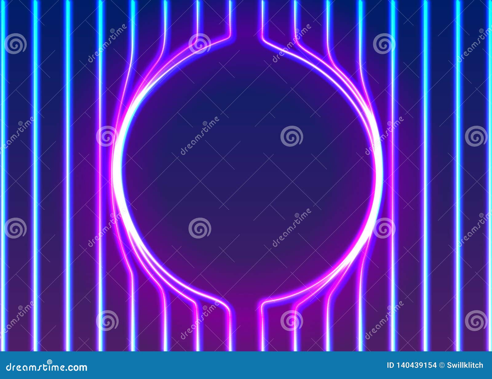 neon lines background with glowing 80s new retro vapor wave style
