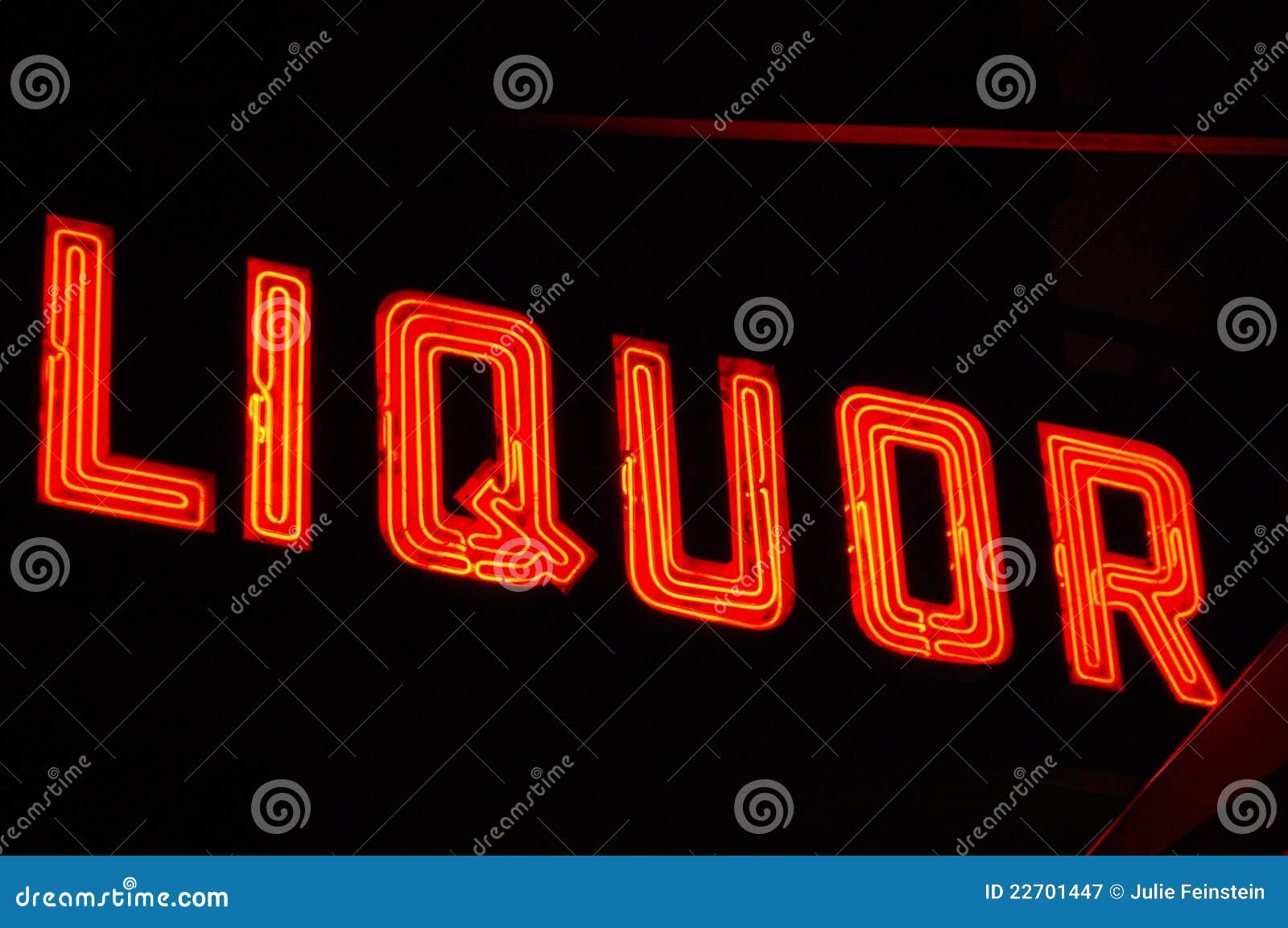 neon liquor sign