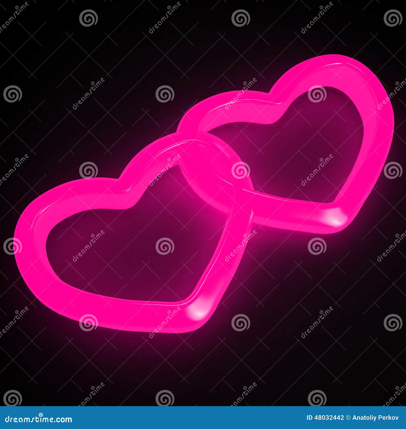 Neon pink hearts stock illustration. Illustration of backdrop 48032442