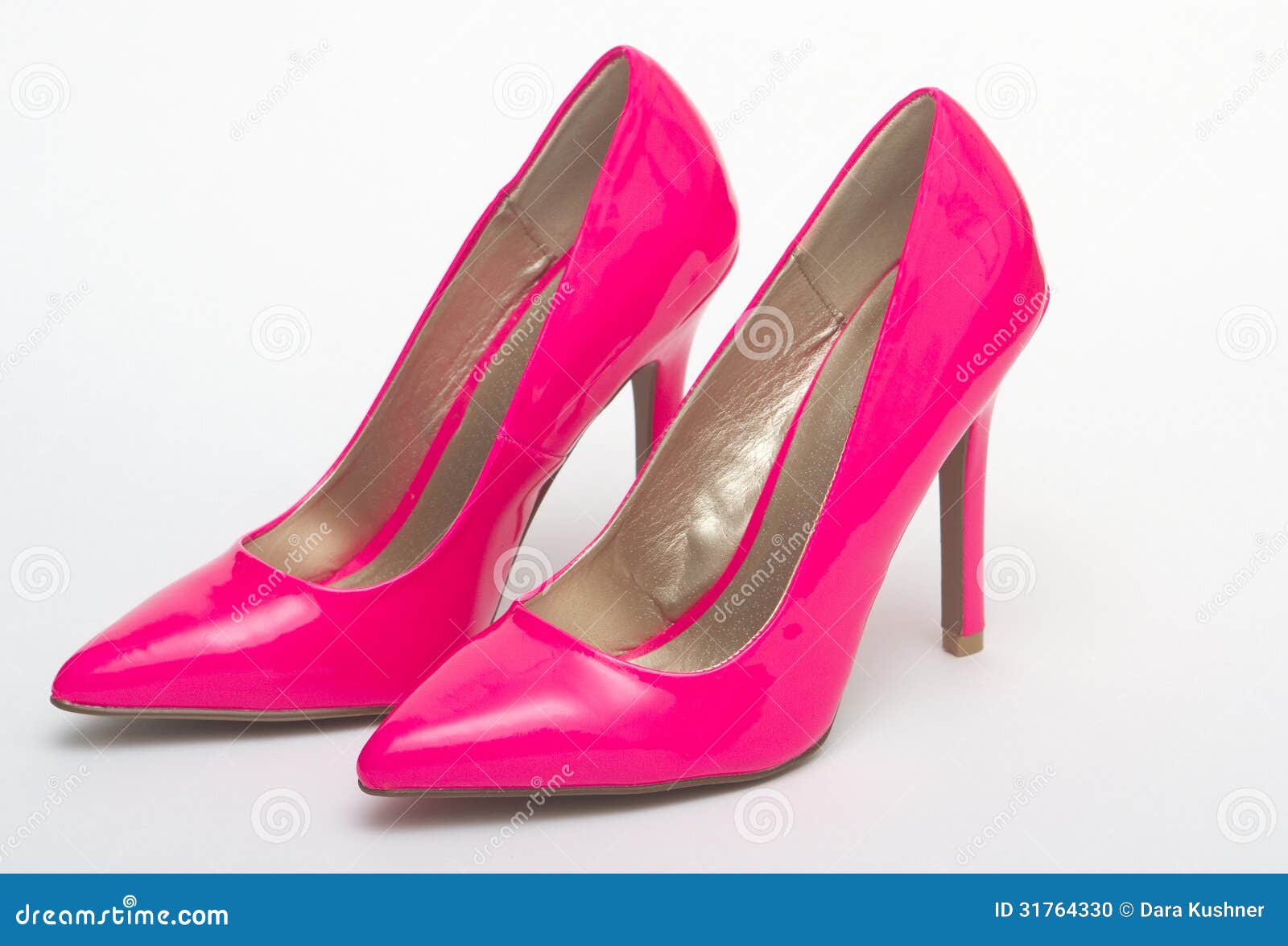 Sleek Court Heels in Neon Pink | Public Desire