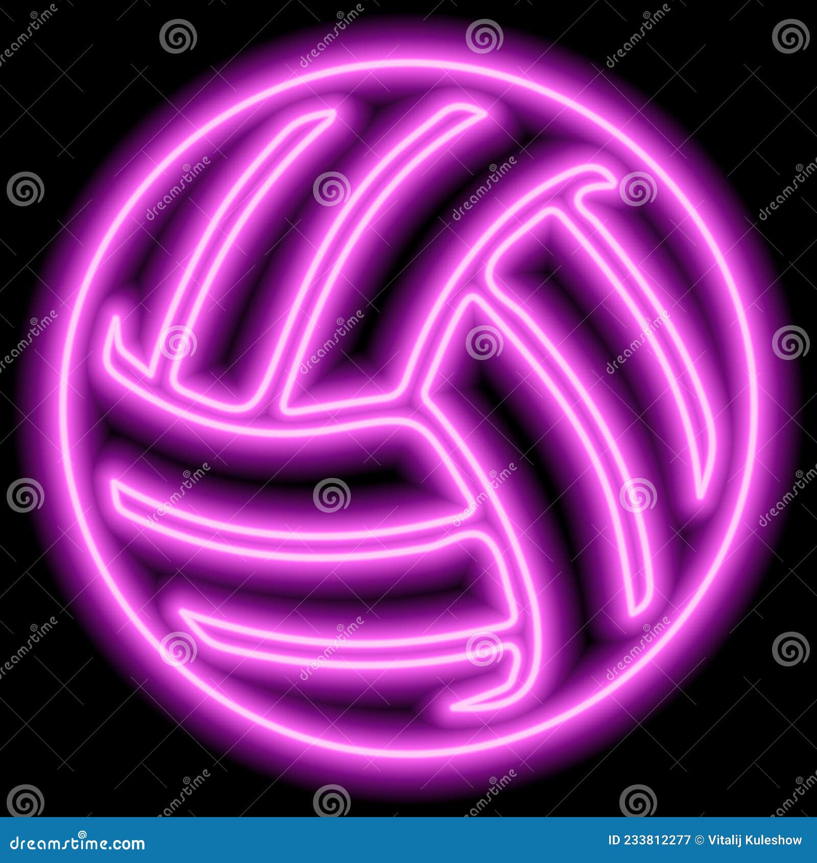 Nếu bạn yêu bóng chuyền và màu hồng, thì chắc chắn bạn sẽ thích ngay quả bóng chuyền neon màu hồng sặc sỡ này trên nền đen đầy lôi cuốn.