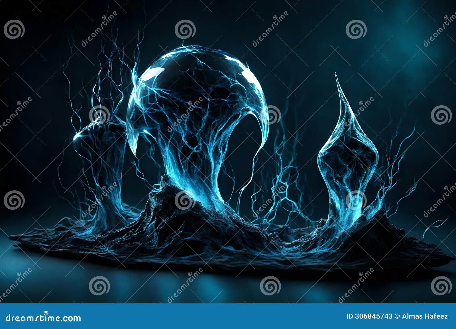 neon punk innovation: a vivid splash of liquid depicting futuristic nano technology advancement in information technology