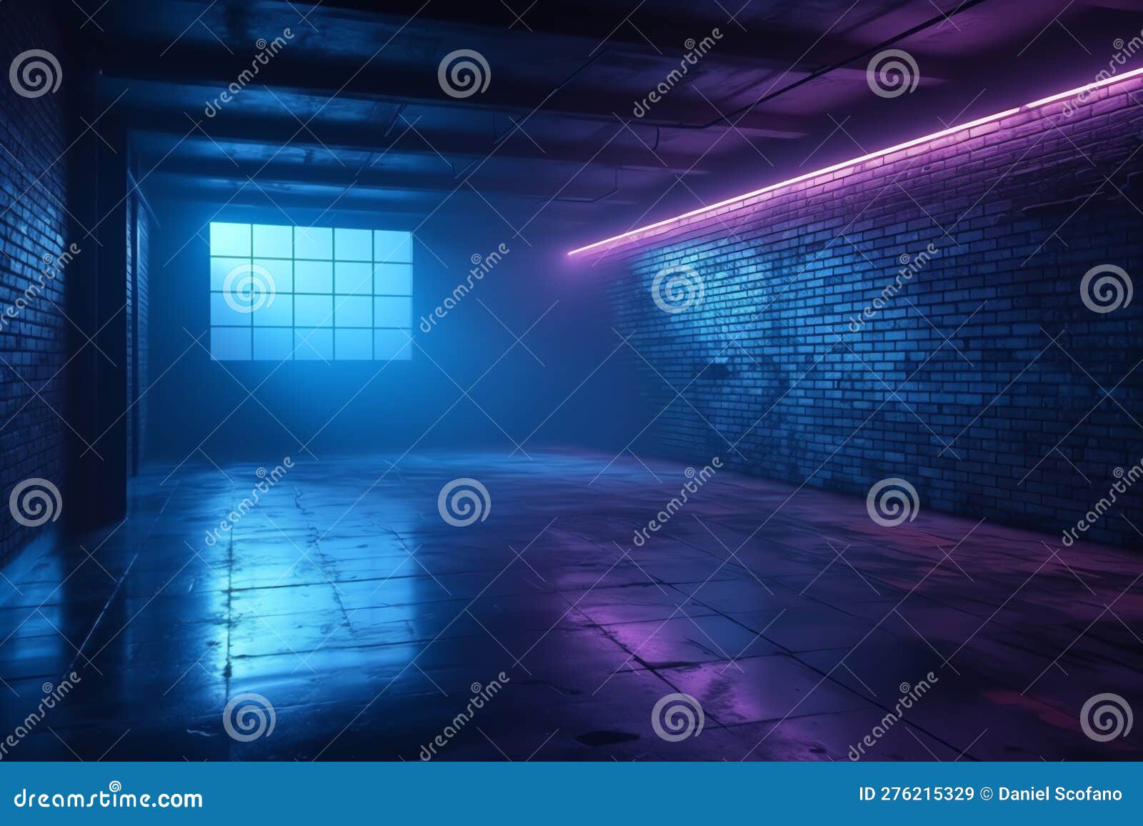 Um jogo de impressão 3d é exibido em uma sala com luz neon azul