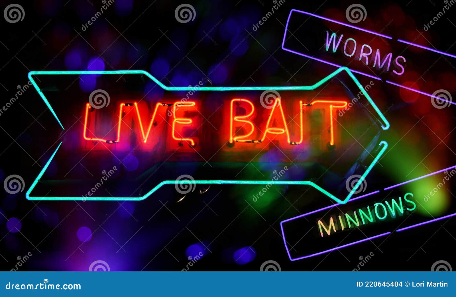 https://thumbs.dreamstime.com/z/neon-sign-composite-image-live-bait-worms-minnows-220645404.jpg