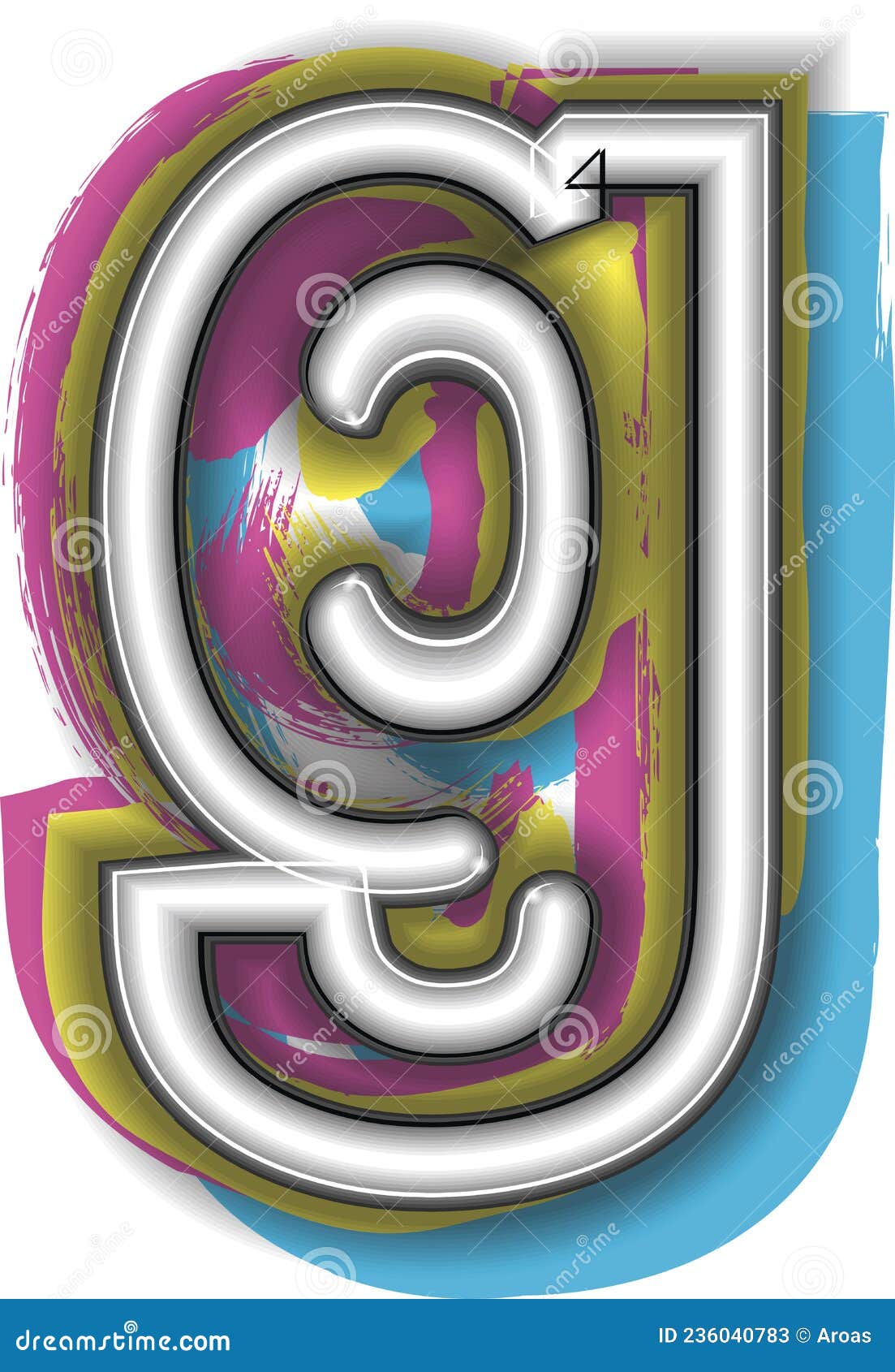 Neon Sign Letter G Illustration Stock Vector Illustration of logo