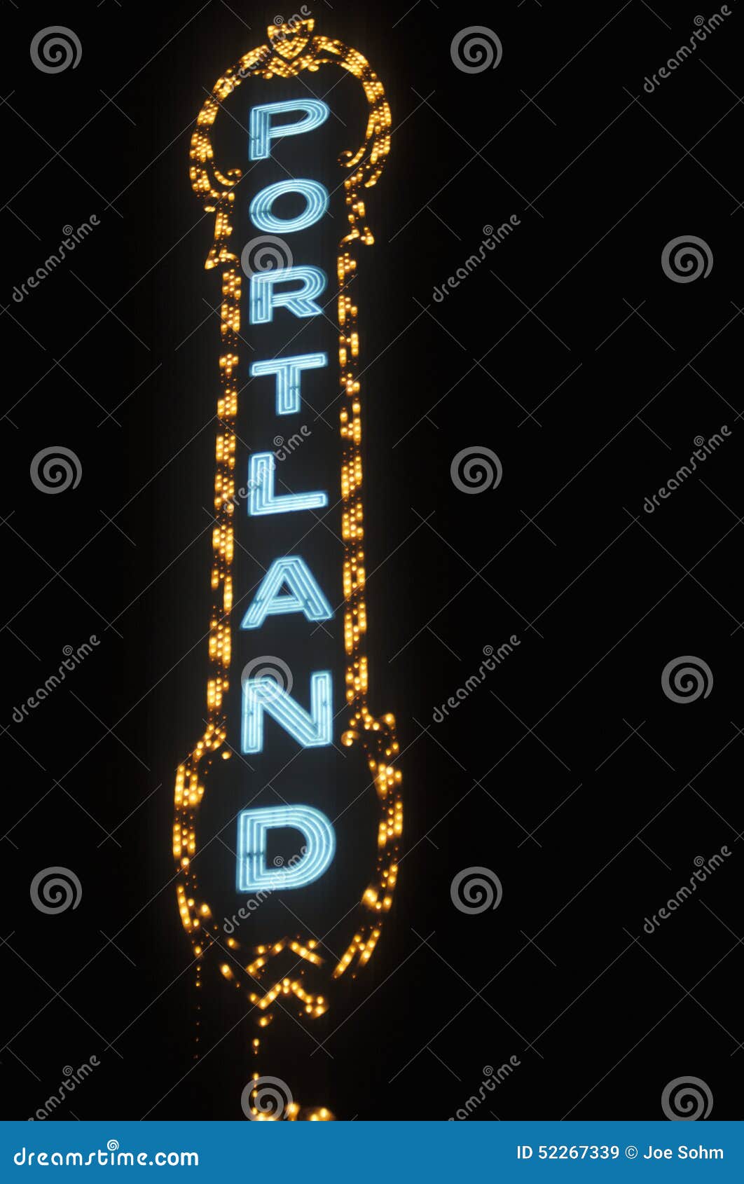 Neon sign in Portland, or stock image. Image of urban 52267339
