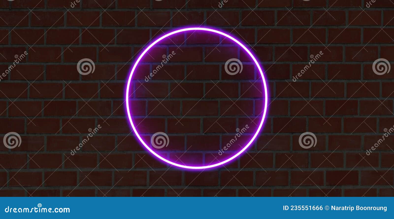 Neon Signs on the Wall Neon Signs and Brick Walls Text Frame on Panel