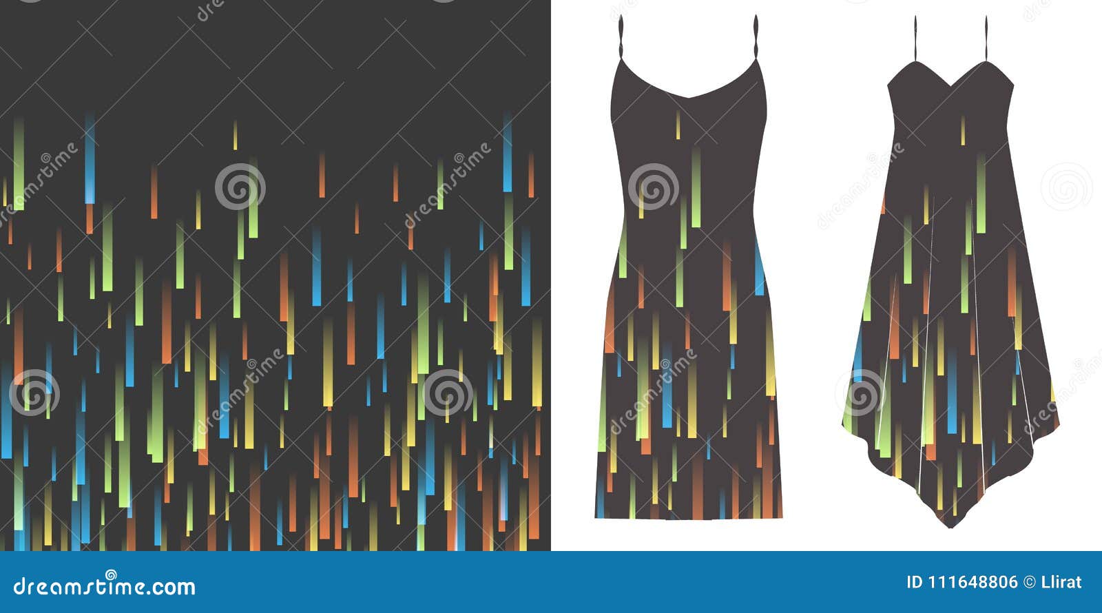 Neon Stripes Seamless Pattern. Underwear Concept Stock Vector