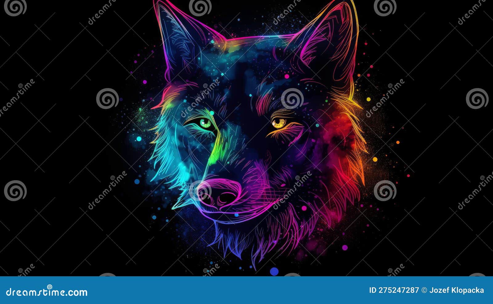 HD neon wolf wallpapers  Peakpx