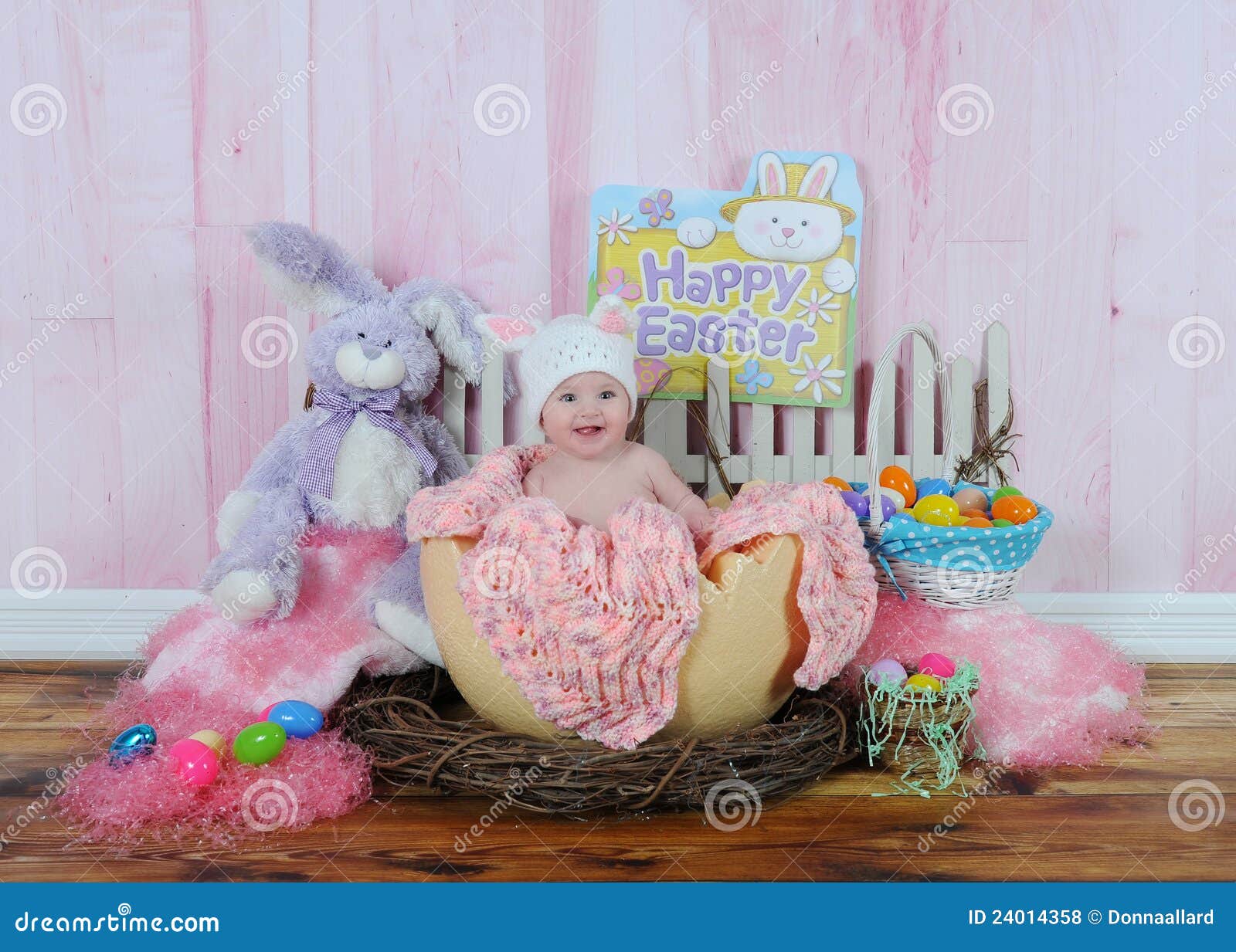 Tutina Neonata Pasqua Con Coniglietto - Set 4 Pezzi Manica Corta + Gonna + Fascia + Calzini - Foto 6