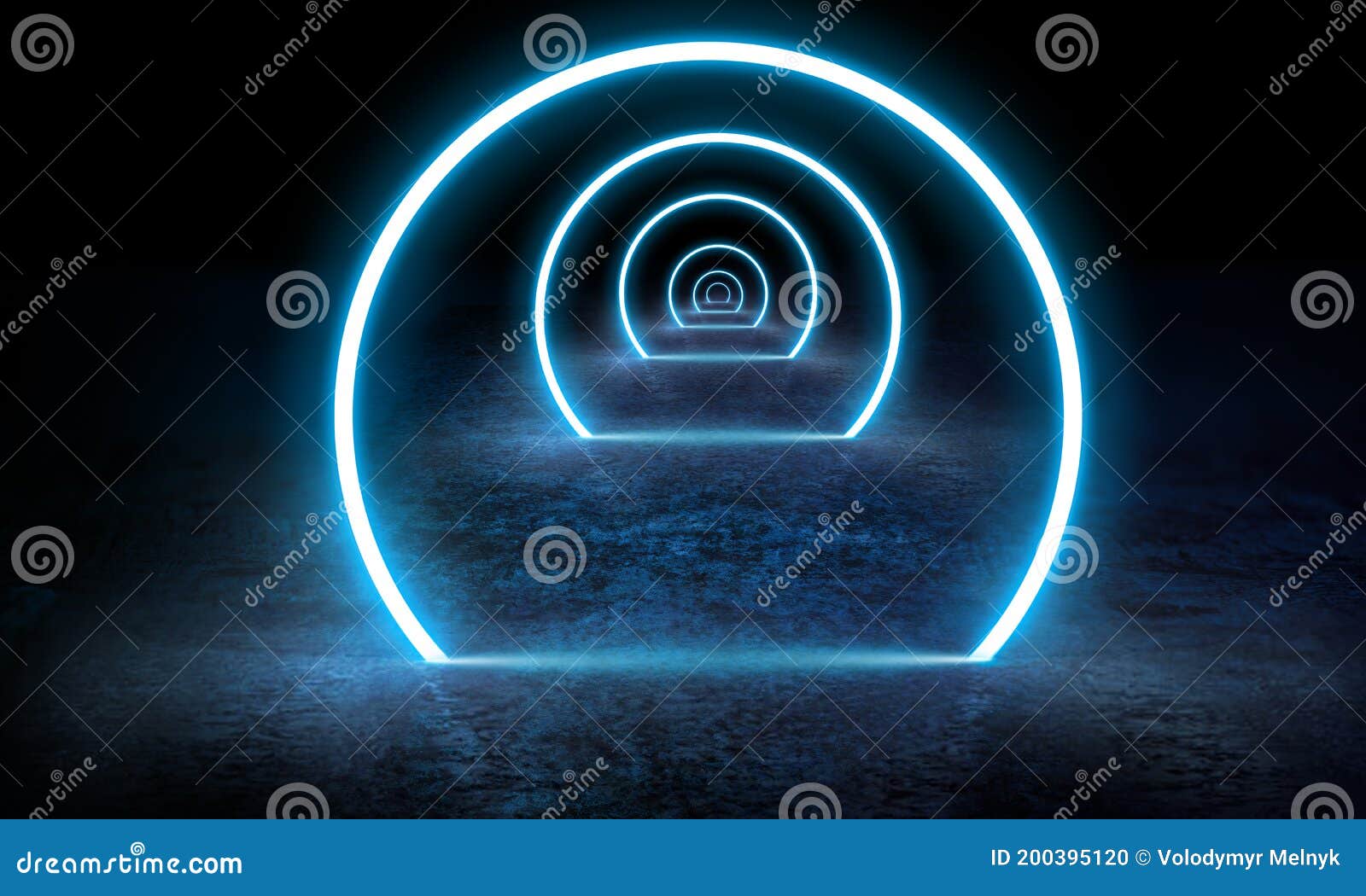 Neoned Lines Futuristic Aesthetics. Glowing Neon Futuristic Style on ...