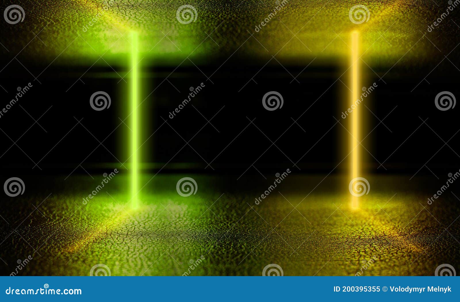 Neoned Lines Futuristic Aesthetics. Glowing Neon Futuristic Style On ...