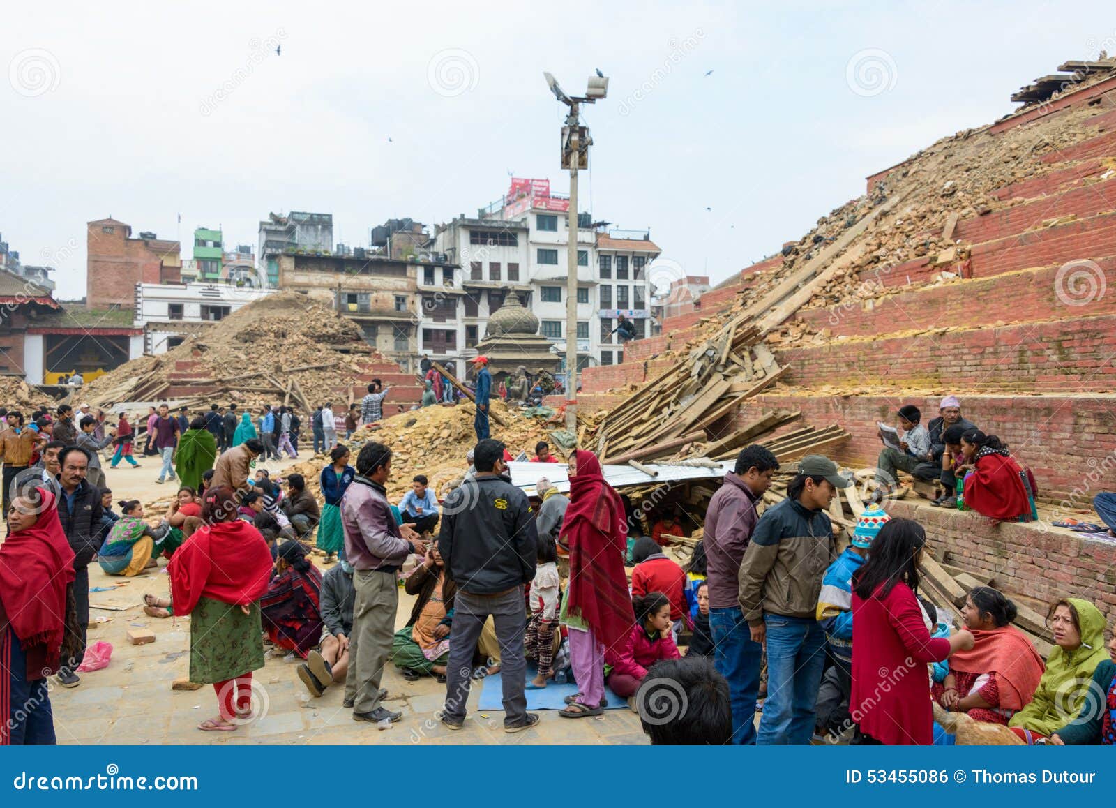 Nepal Earthquake in Kathmandu Editorial Photo Image of destruction