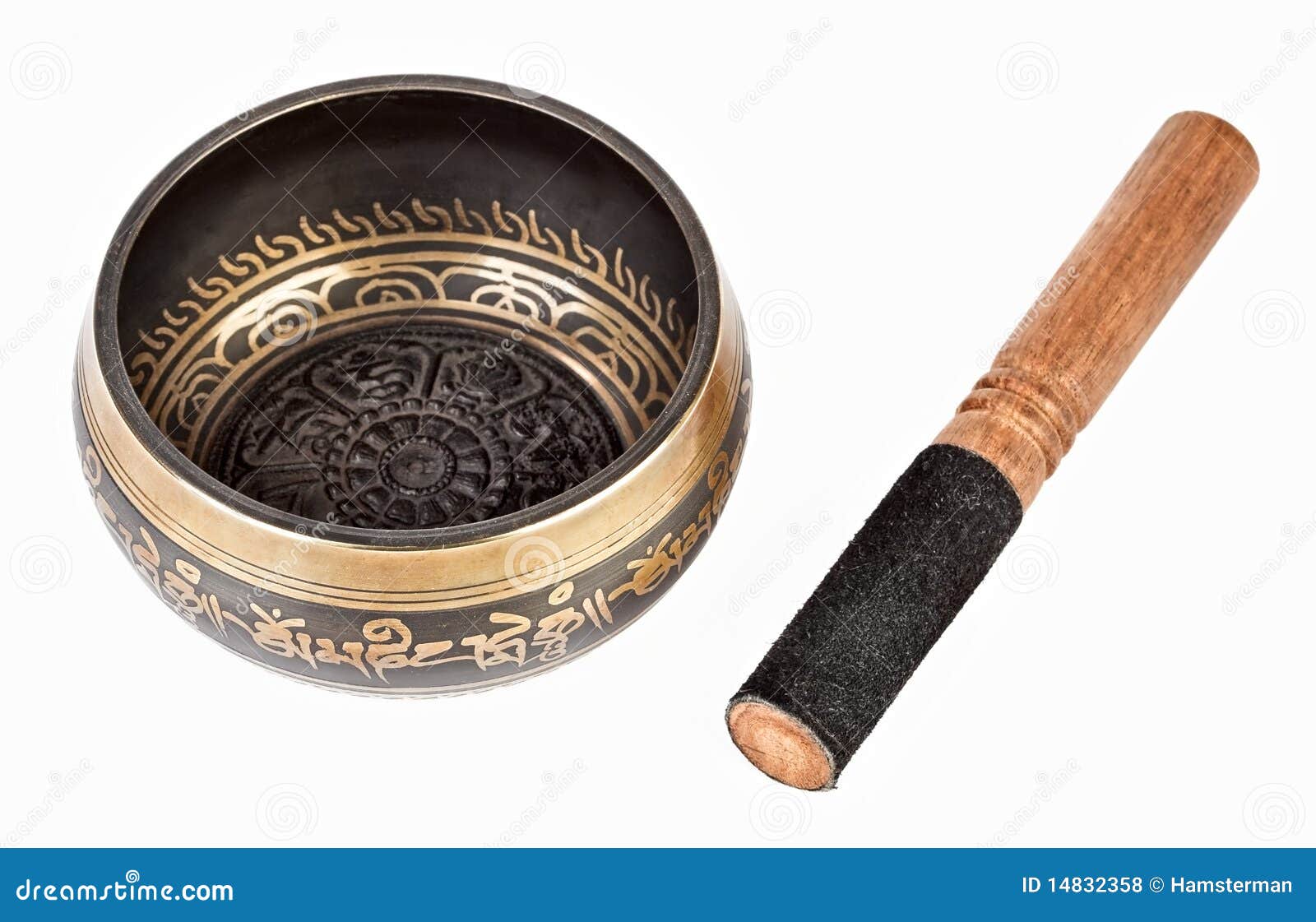 Nepal singing bowl stock photo. Image of tibet, east 14832358