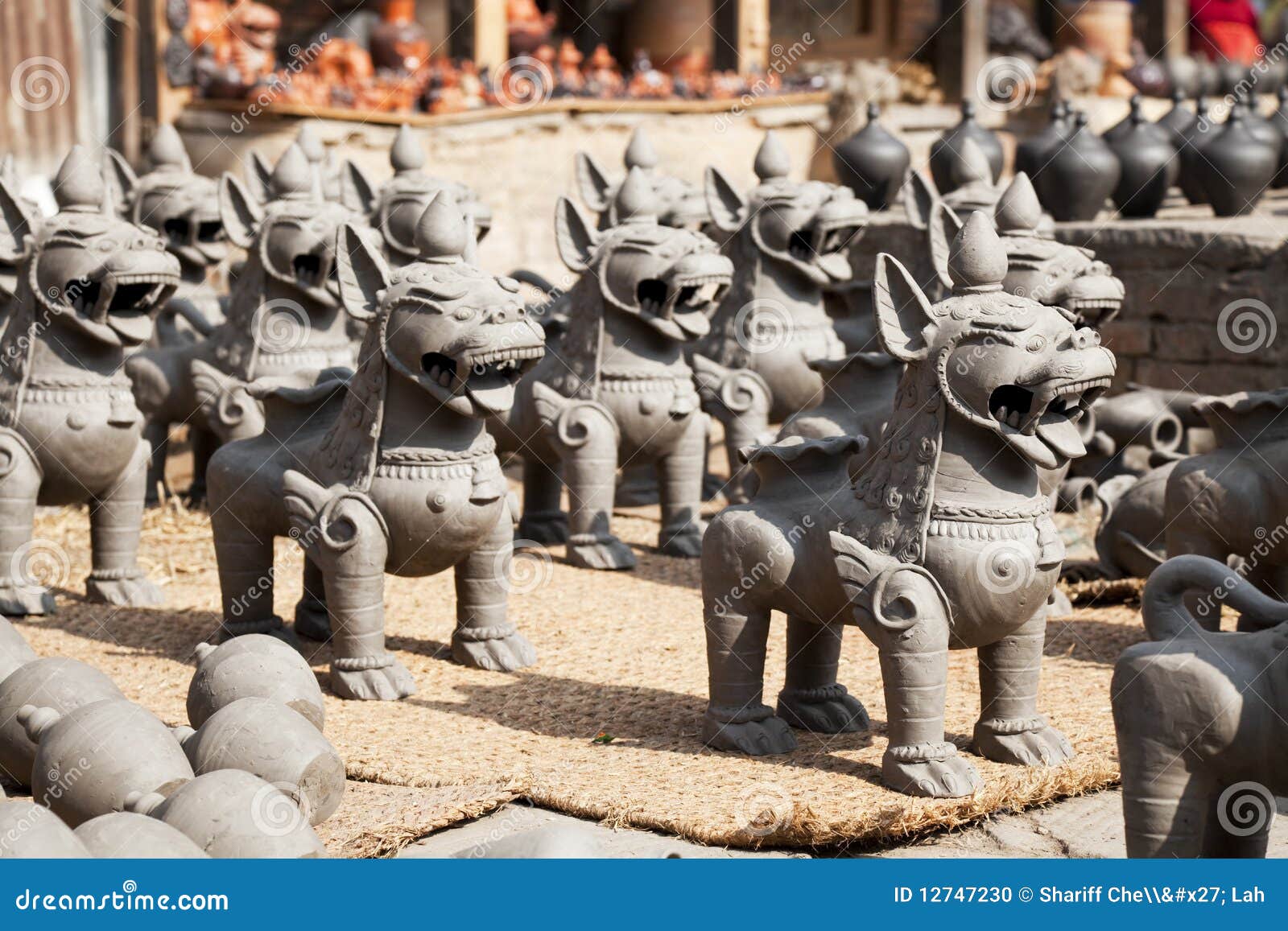 Nepalese Pottery Industry stock photo. Image of handmade 12747230