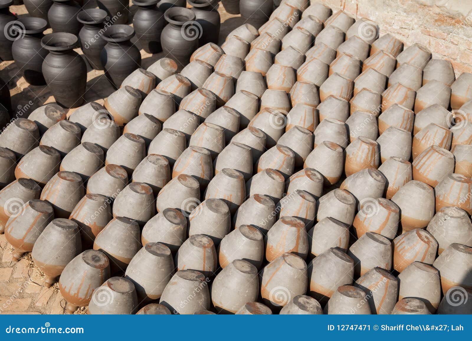 Nepalese Pottery Industry stock image. Image of tradition 12747471