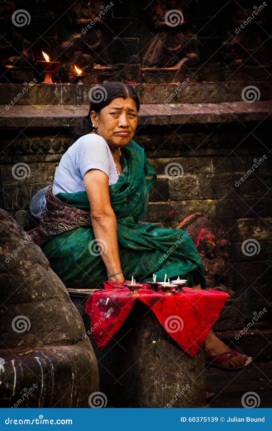 Nepalese Woman Durbar Square Kathmandu Nepal Editorial Stock Image