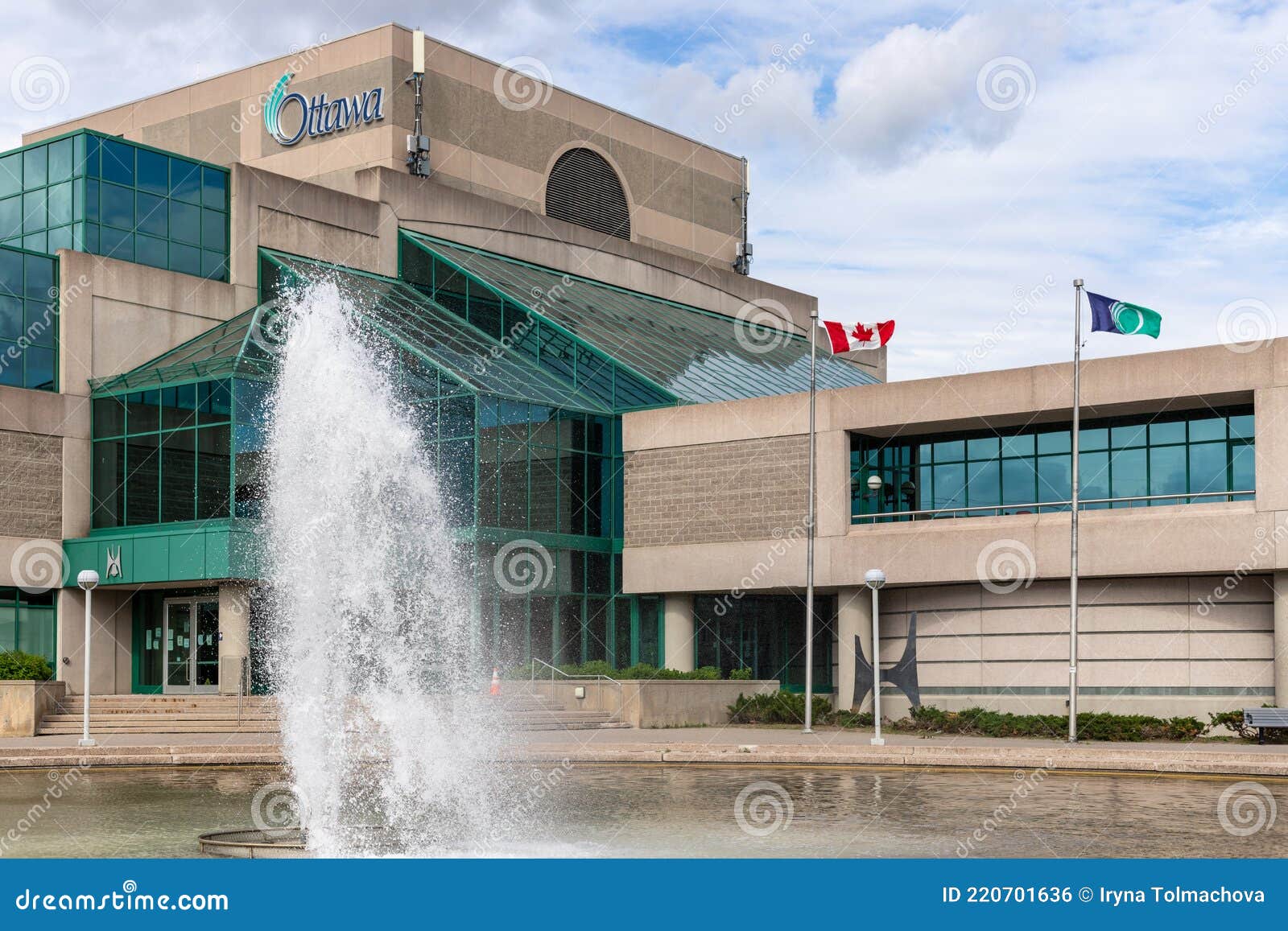 Nepean Centrepointe Public Library Building in Ottawa, Canada Editorial