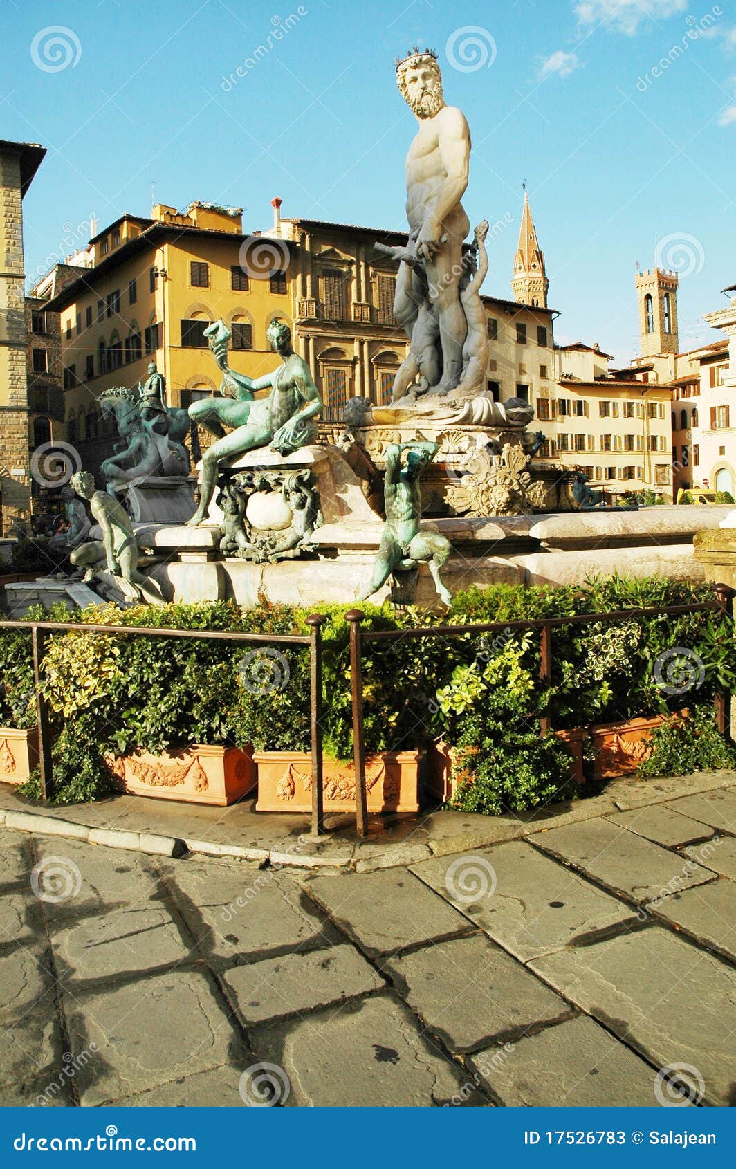 Neptun Fountain in Florence, Italy Stock Image Image of neptune