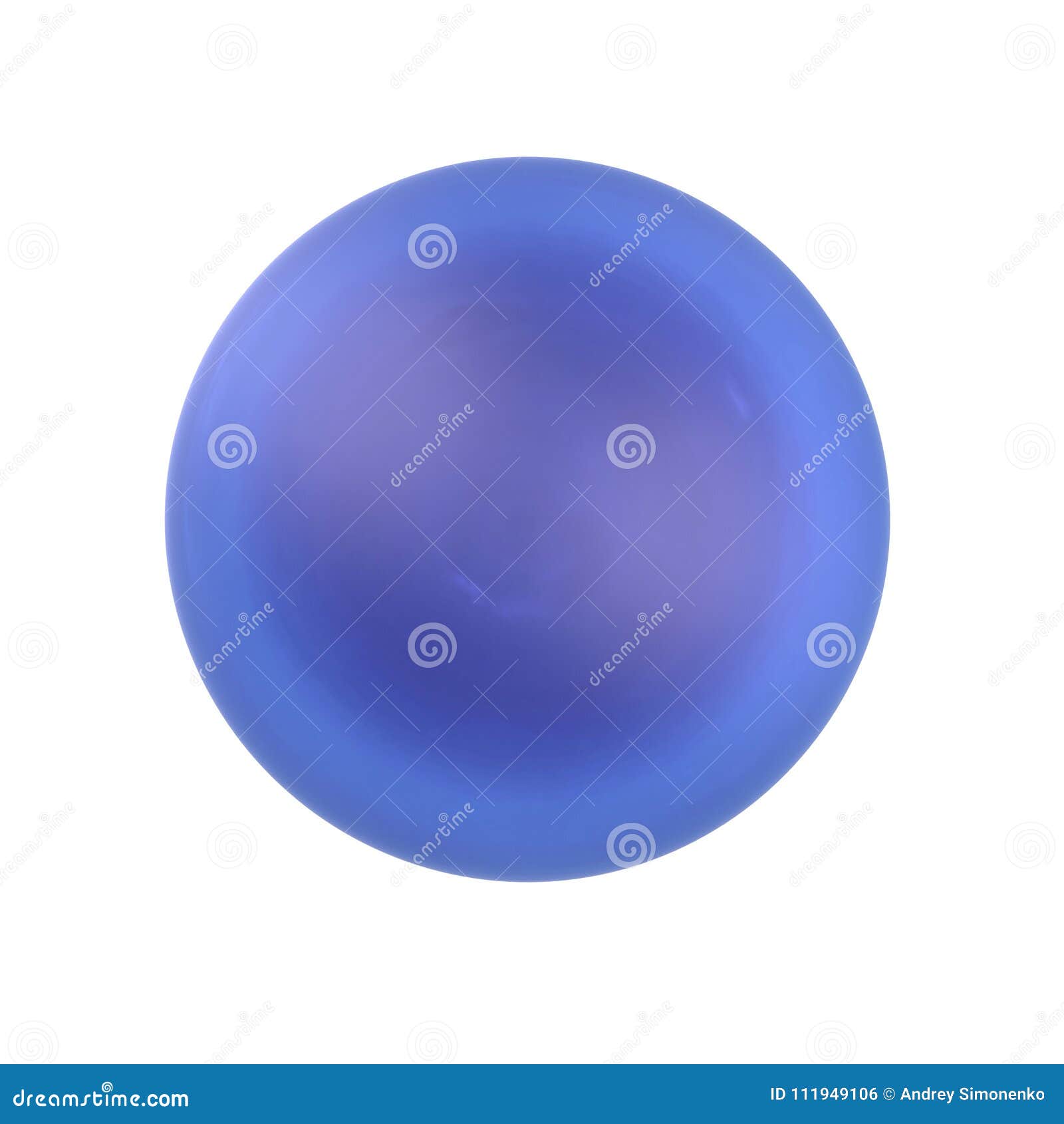 Neptune Planet on White. 3D Illustration Stock Illustration ...