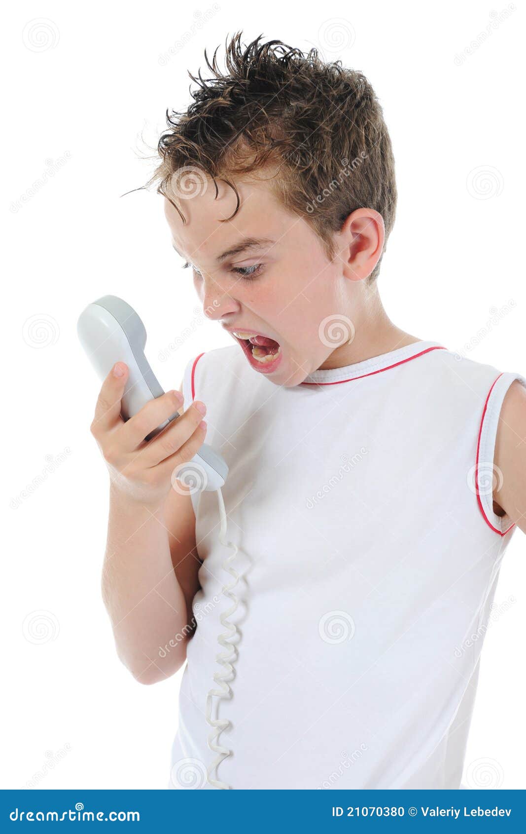 Nervous boy stock photo. Image of anger, furious, displeased 21070380