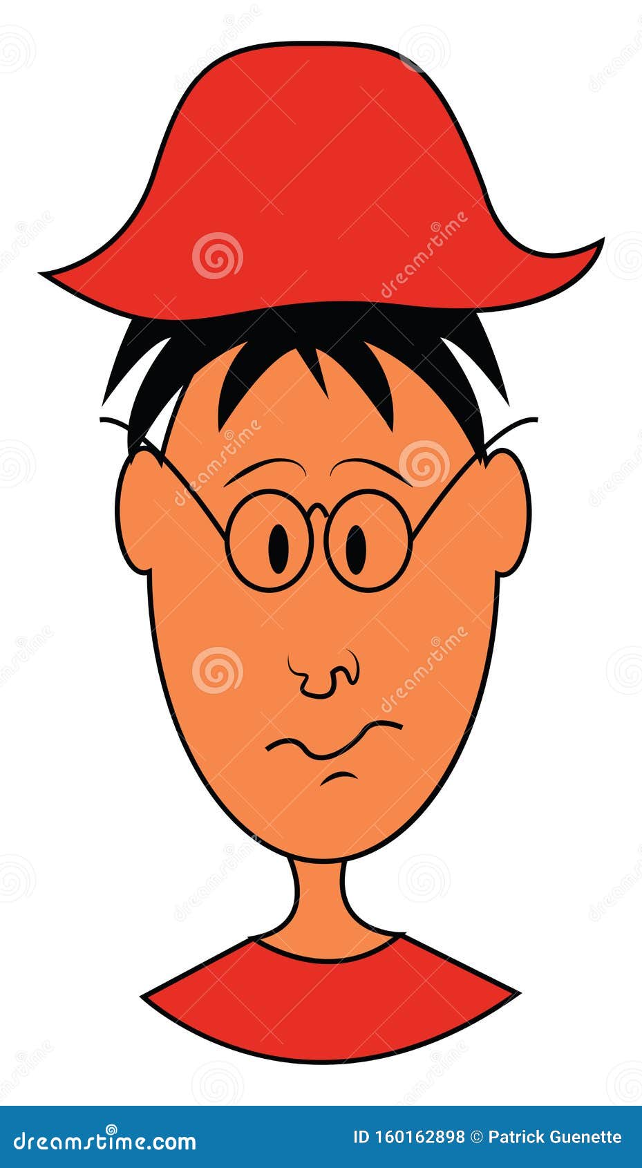 Boy in Hat, Vector or Color Illustration Stock Vector - Illustration of ...