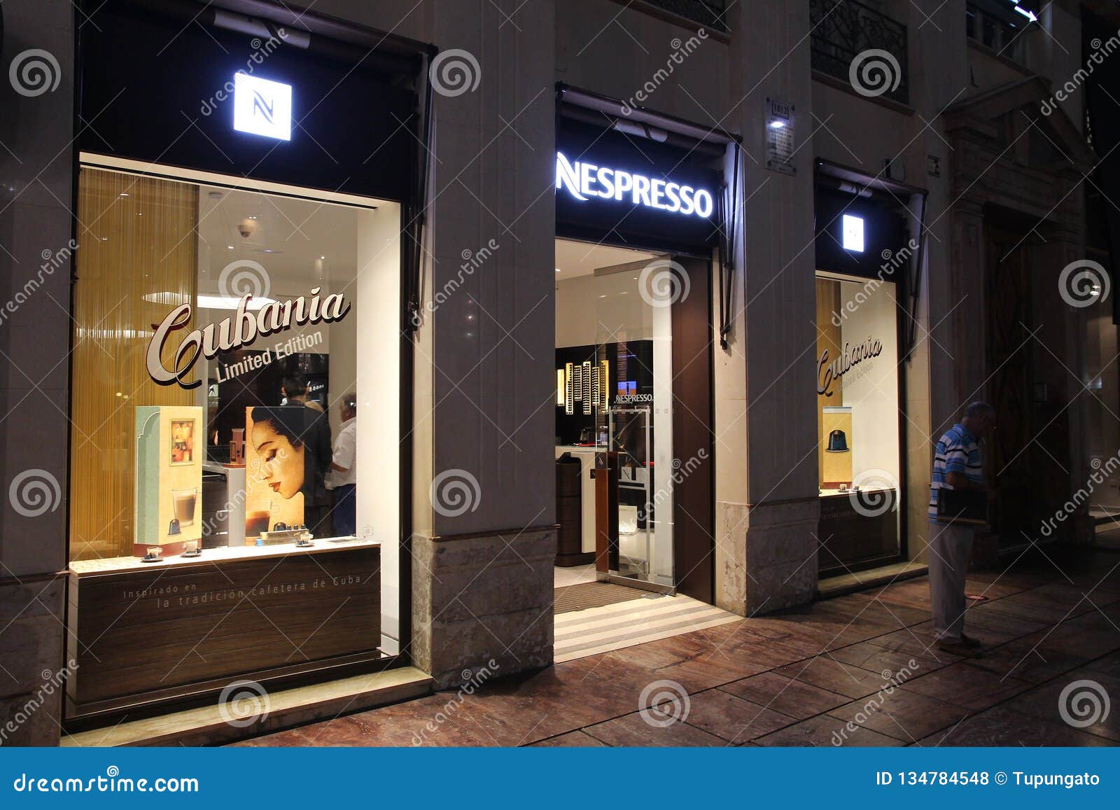 Nespresso store editorial Image of malaga 134784548