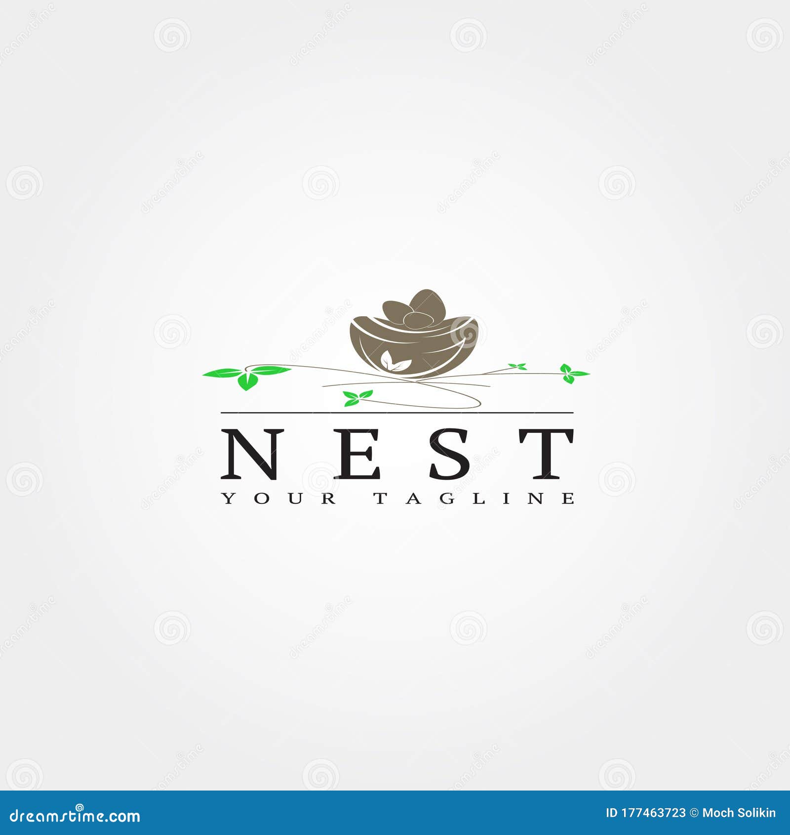 Nest Logo Template Vector Logo Element Illustration Stock Vector Illustration Of Family Graphic 177463723