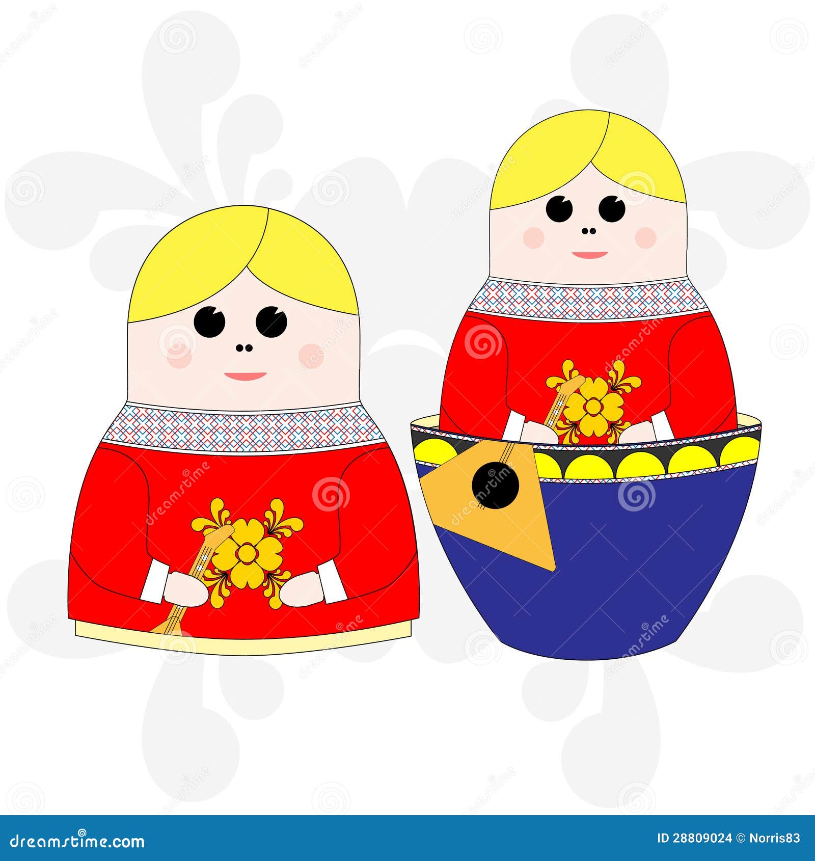 Nesting doll stock vector. Illustration of pattern, vintage 28809024
