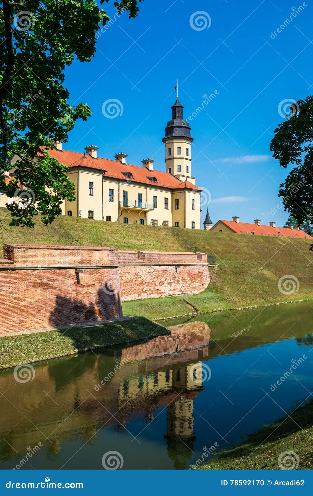 Nesvizh Castle Belarus Stock Photo Image Of Clouds 78592170