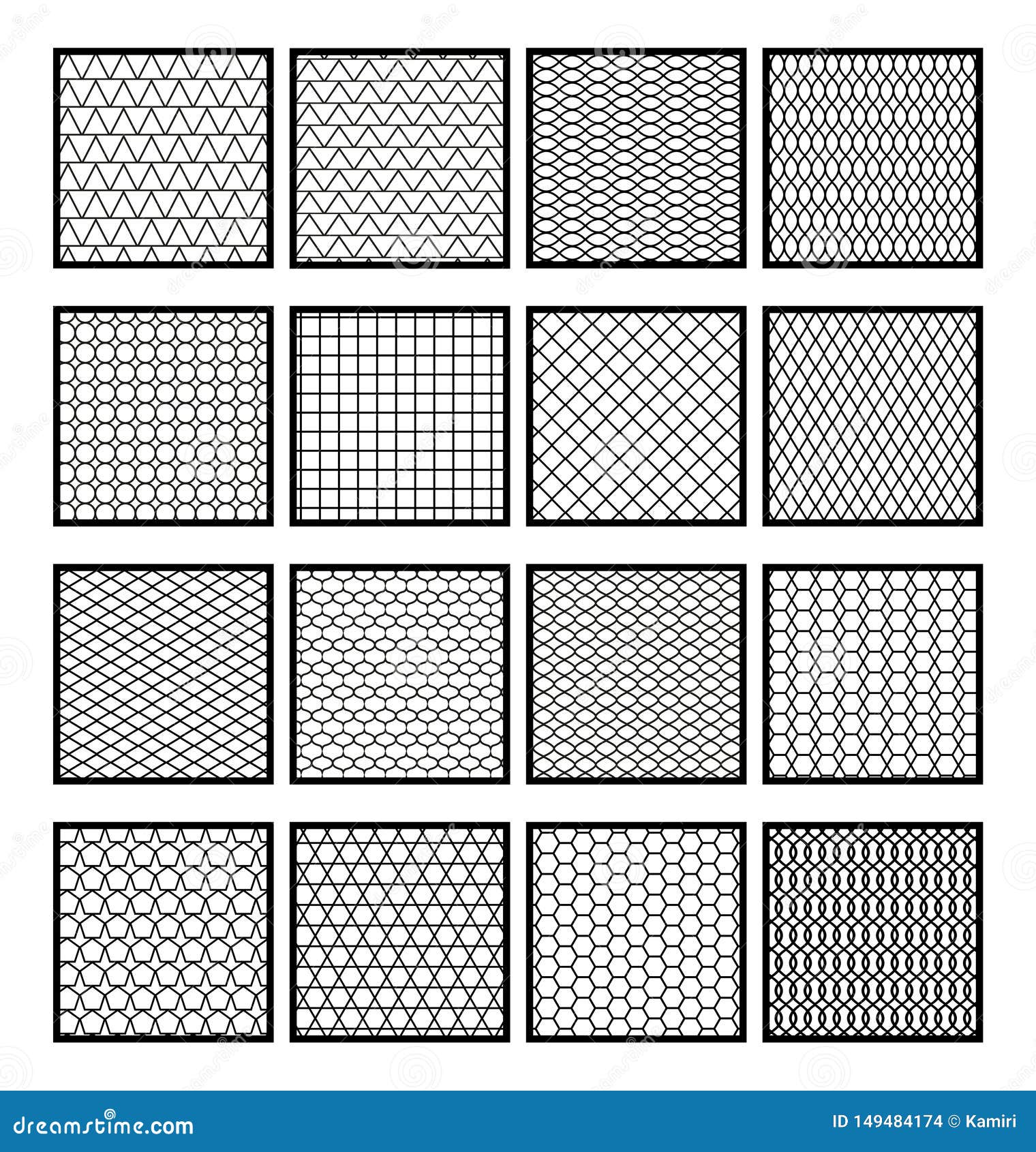 Net Grid Seamless Transparent Pattern Vector Stock Vector ...