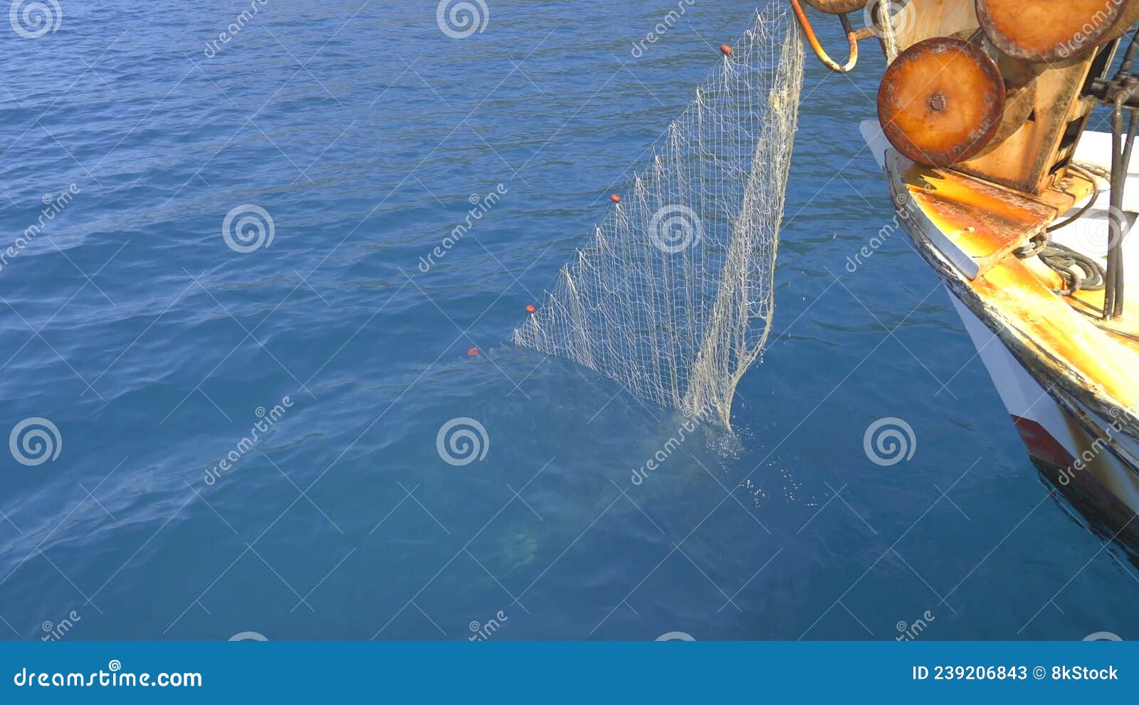 Net Reel on Small Fishing Boat Pulling Net Stock Video - Video of reel,  hydraulic: 239206843