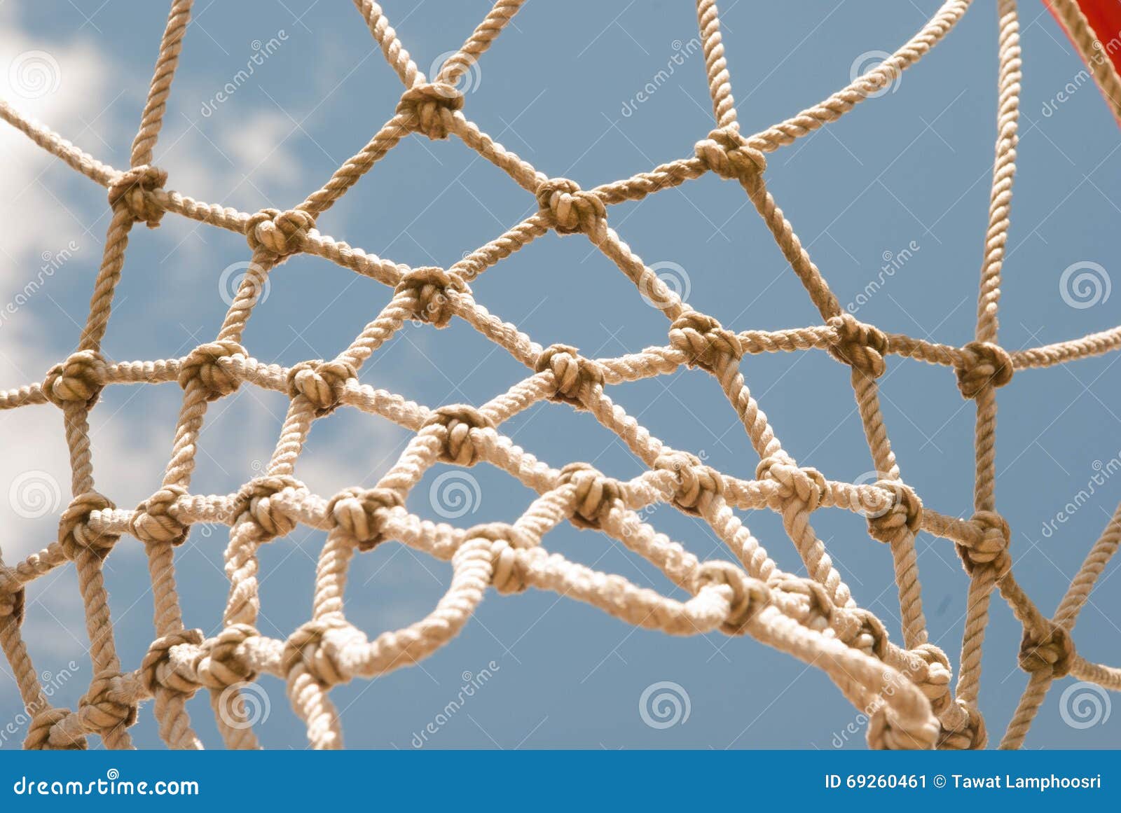 Netball net and hoop stock image. Image of netting, colours - 69260461