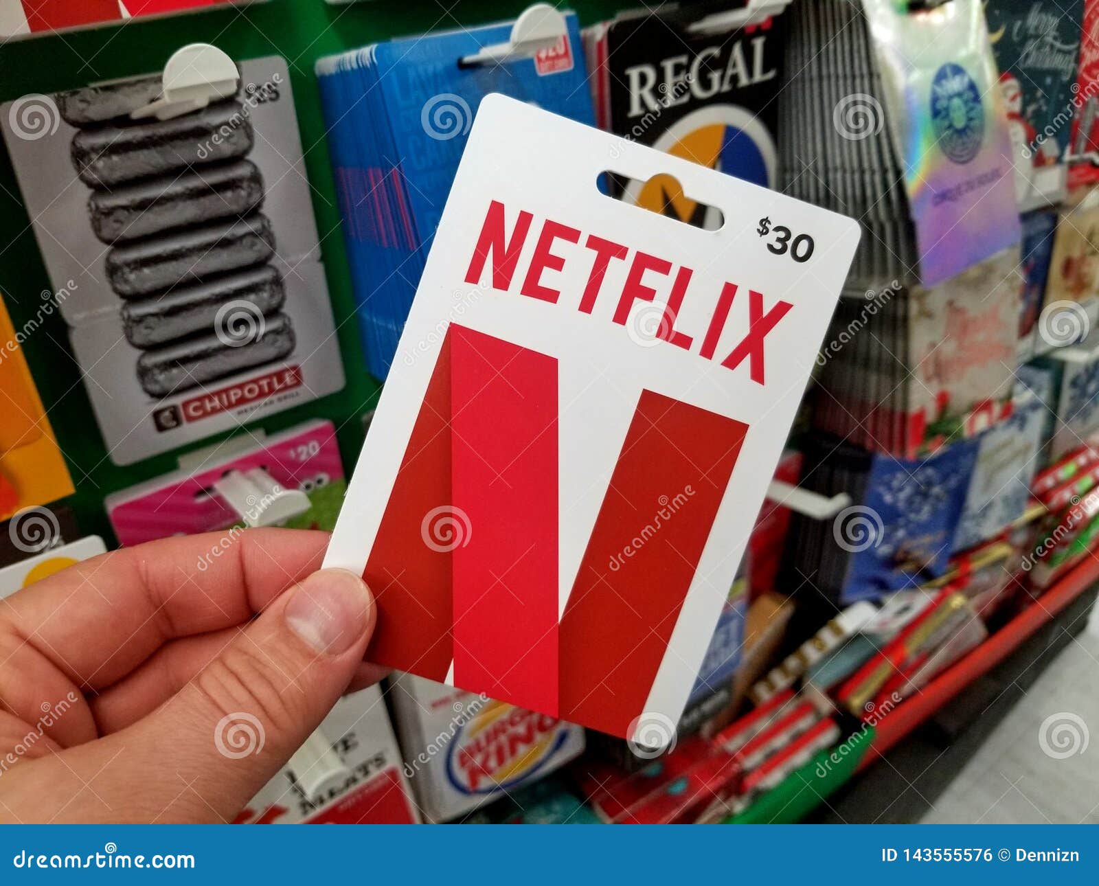 Netflix Gift Card In A Hand Editorial Photo Image of