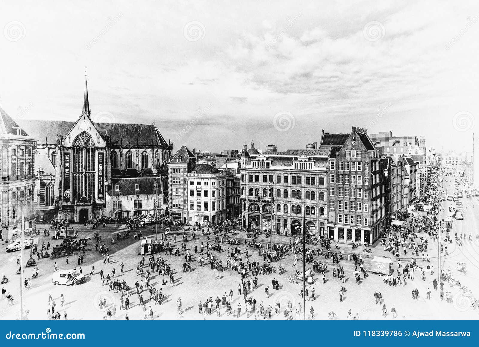 goedkeuren Ongeldig Worden Dam Square , Amsterdam , Vintage Stock Photo - Image of square, marken:  118339786
