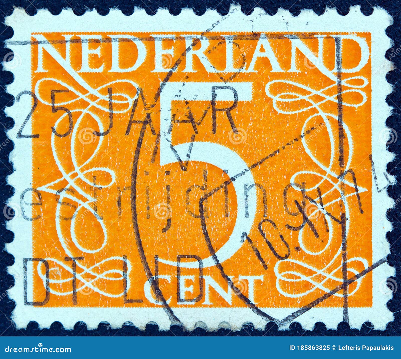NETHERLANDS CIRCA 1946 a Stamp Printed in the Netherlands Shows it`s