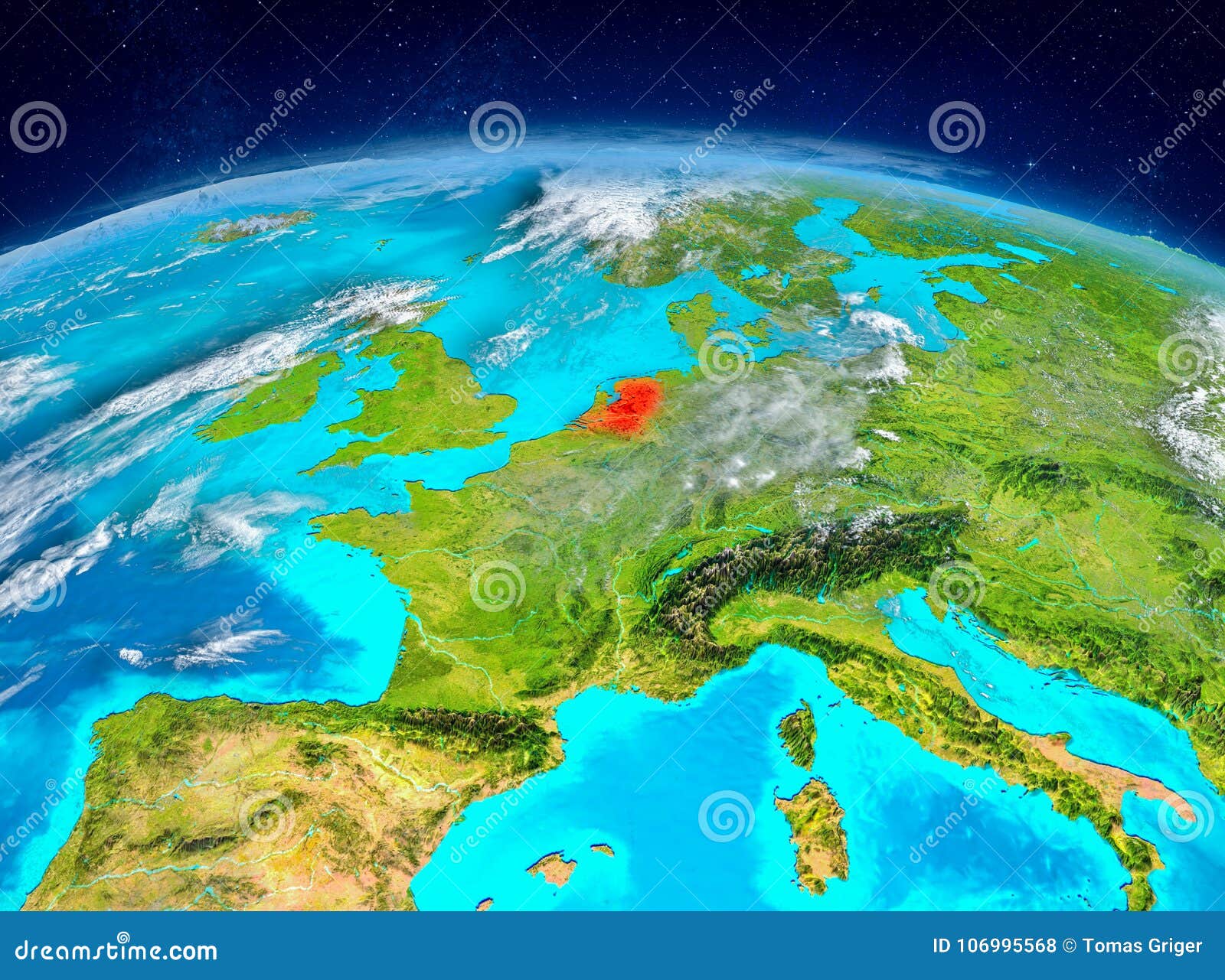 Netherlands on Earth stock photo. Image of european -