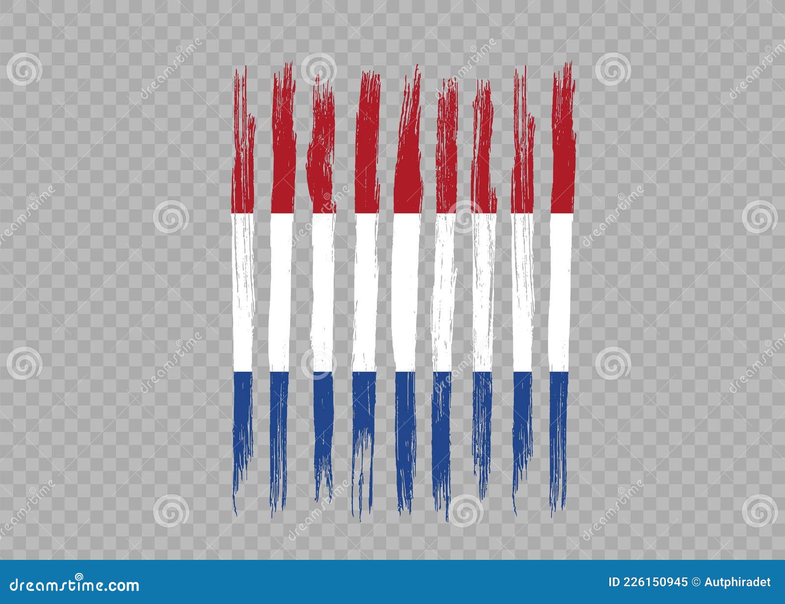 netherlands flag with brush paint textured   on png or transparent  background, of netherlands,template for banner,