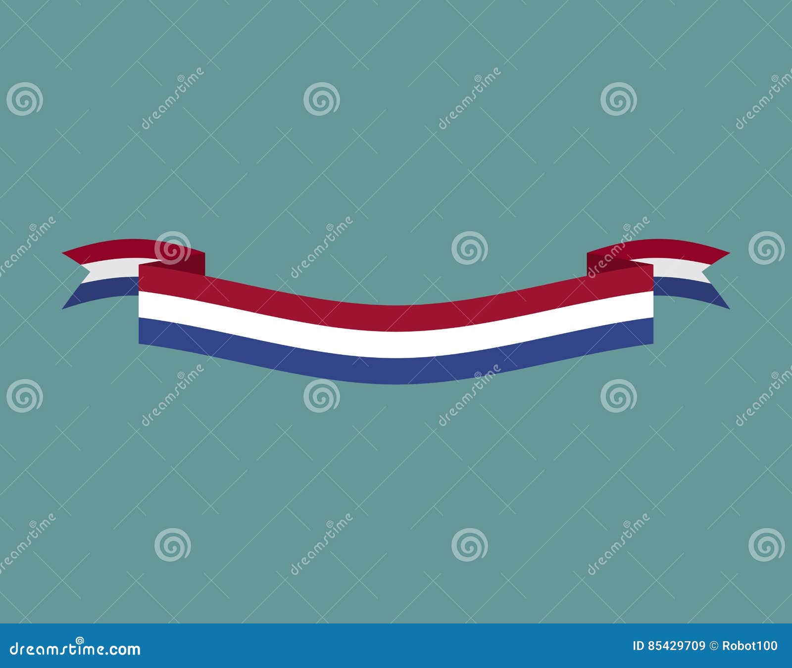 Premium Vector  Waving ribbon or banner with flag of senegal
