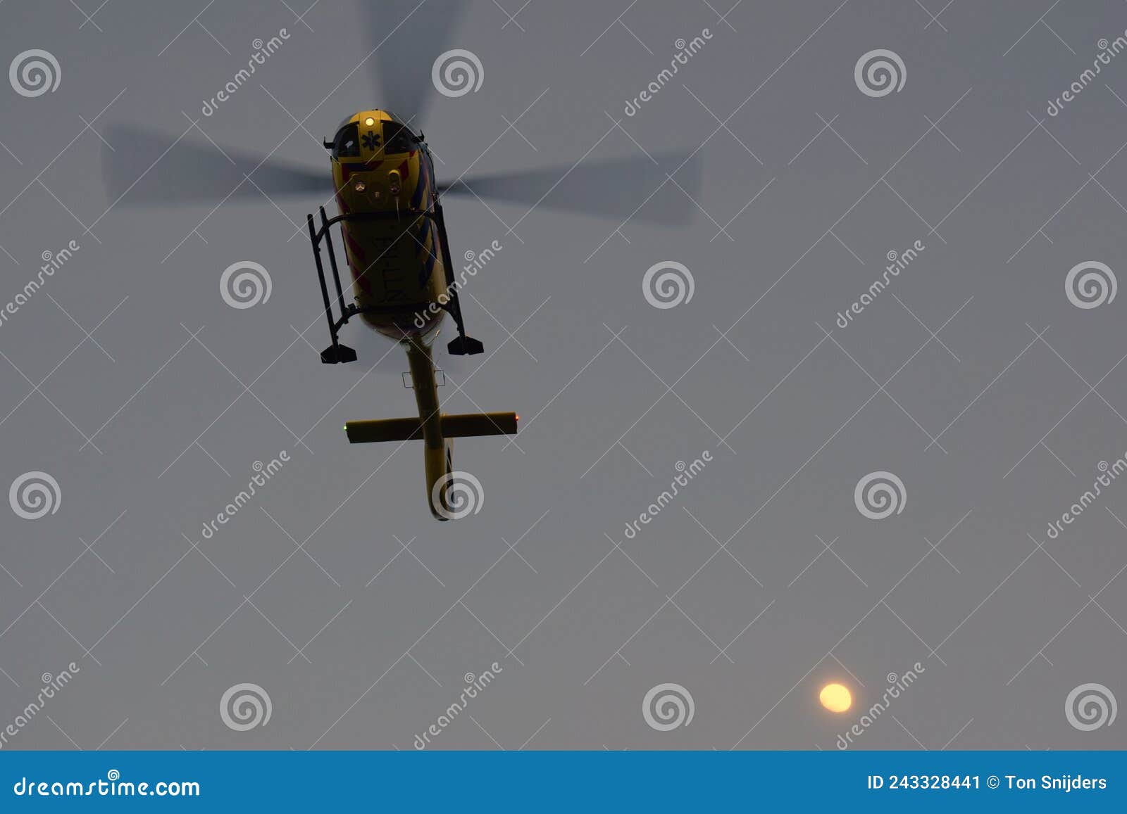 ambulance helicopter deployed in a fall indoors