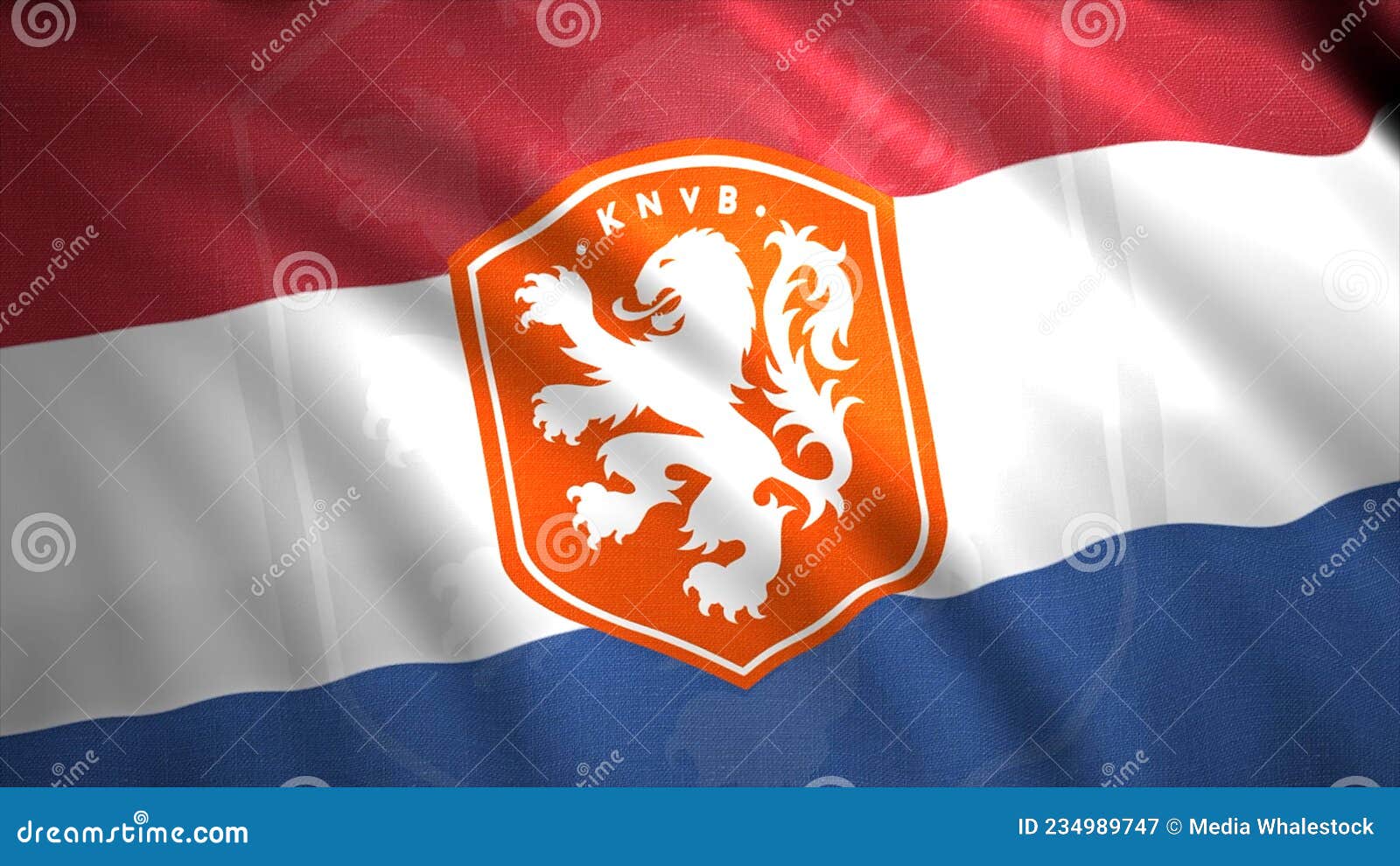 HOLLAND `KNVB` CREST FLAG ORANGE - Soccer Plus