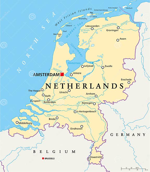 Netherlands Political Map stock vector Illustration of markermeer Netherlands Political Map stock vector Illustration of markermeer