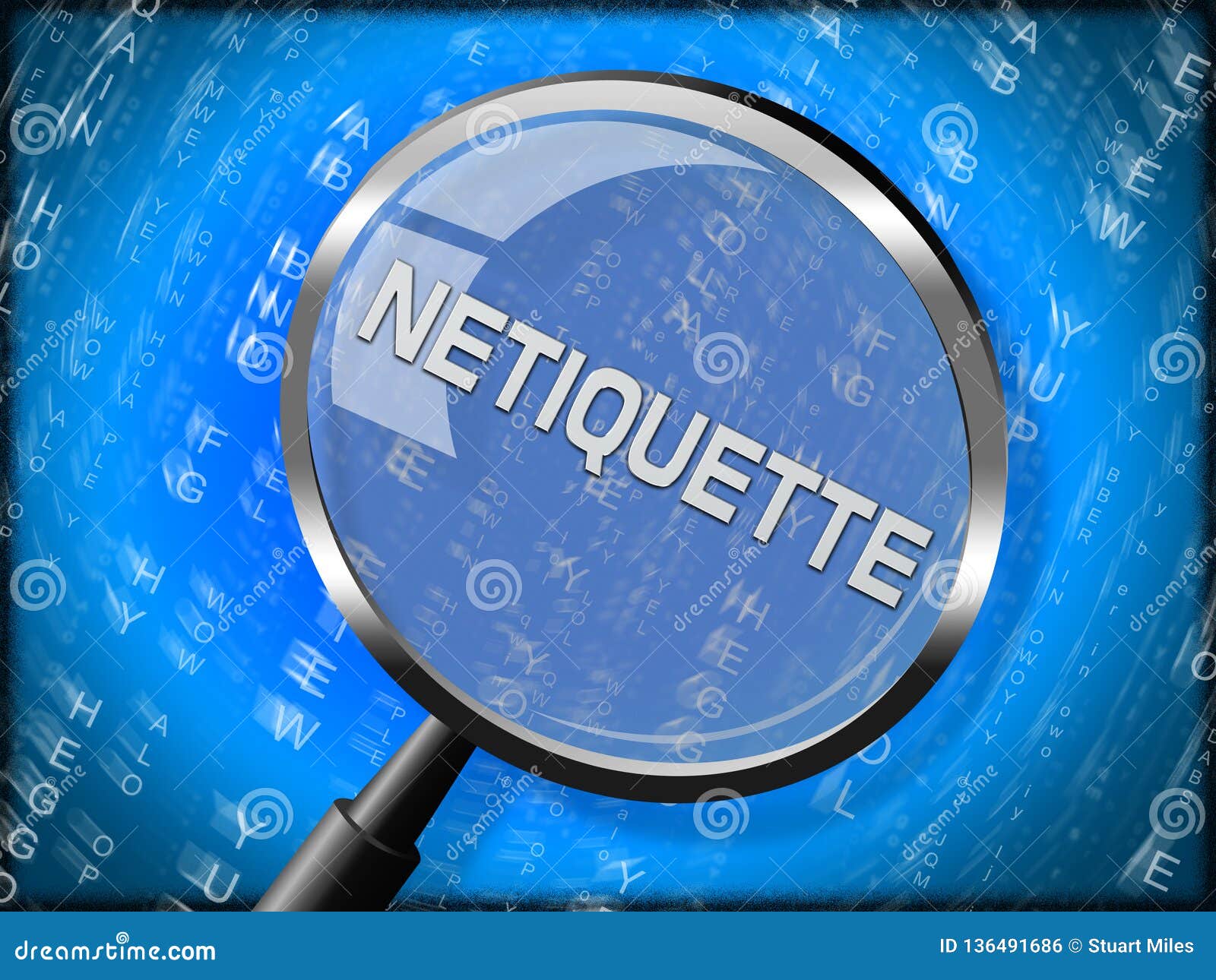 Netiquette De Beleefde Digitale Etiquette Van Behavoir of Van Het 