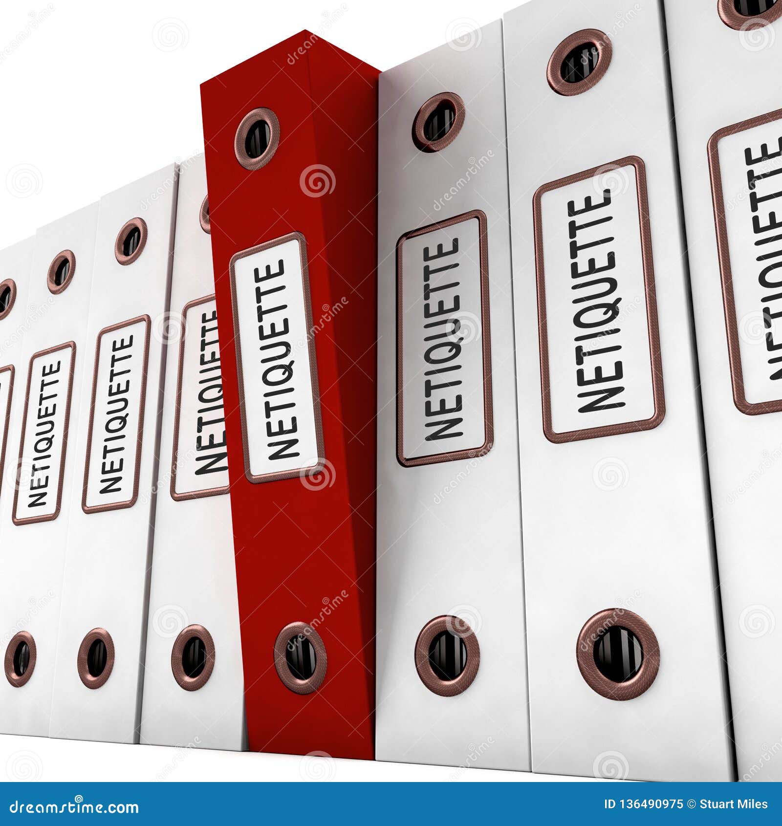 netiquette polite online decorum or web etiquette - 3d 