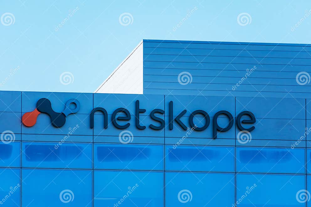 Netskope Logo and Sign on Netskope HQ. Netskope Helps Companies Protect